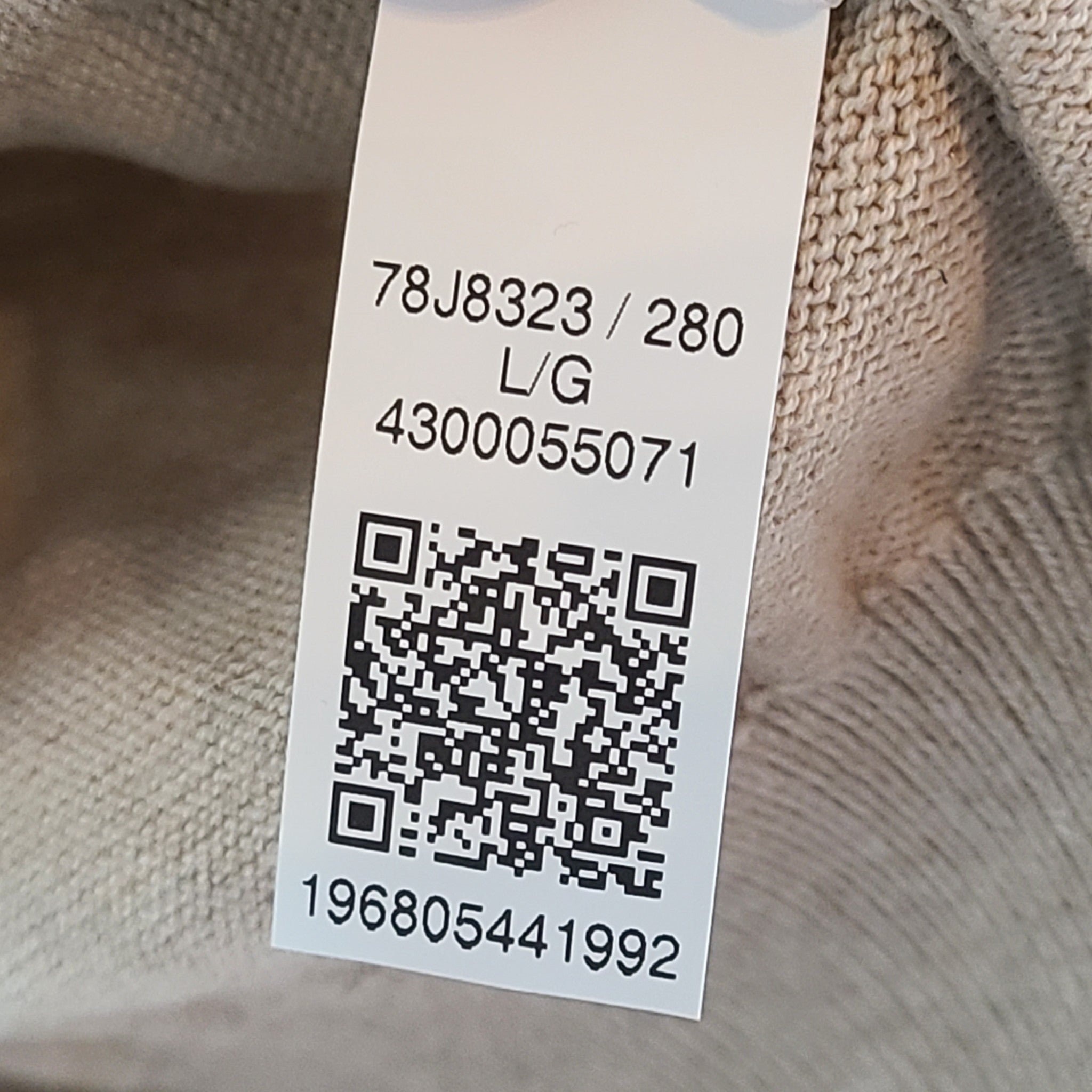 Tommy Hilfiger Men's Flag Logo V-Neck Sweater LS Shirt 78J8323 Beige Tan Sz L