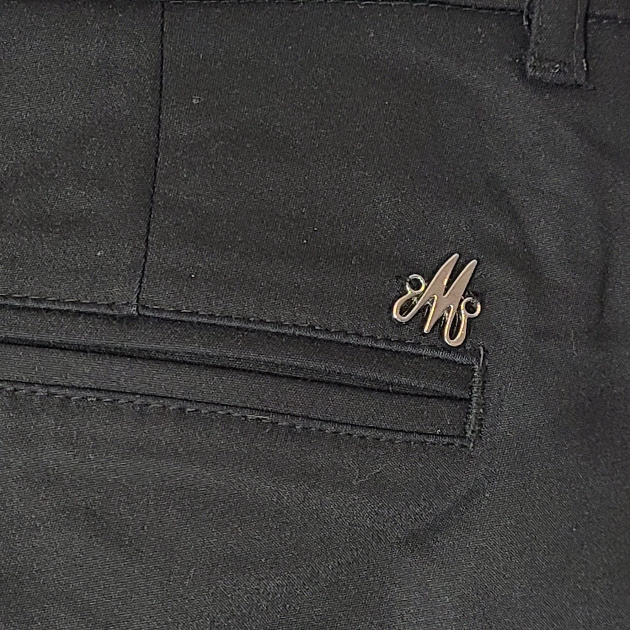 Mos Mosh Women's Blake Night Pants Suit Slim Fit Stretch Hem Black Sz 29