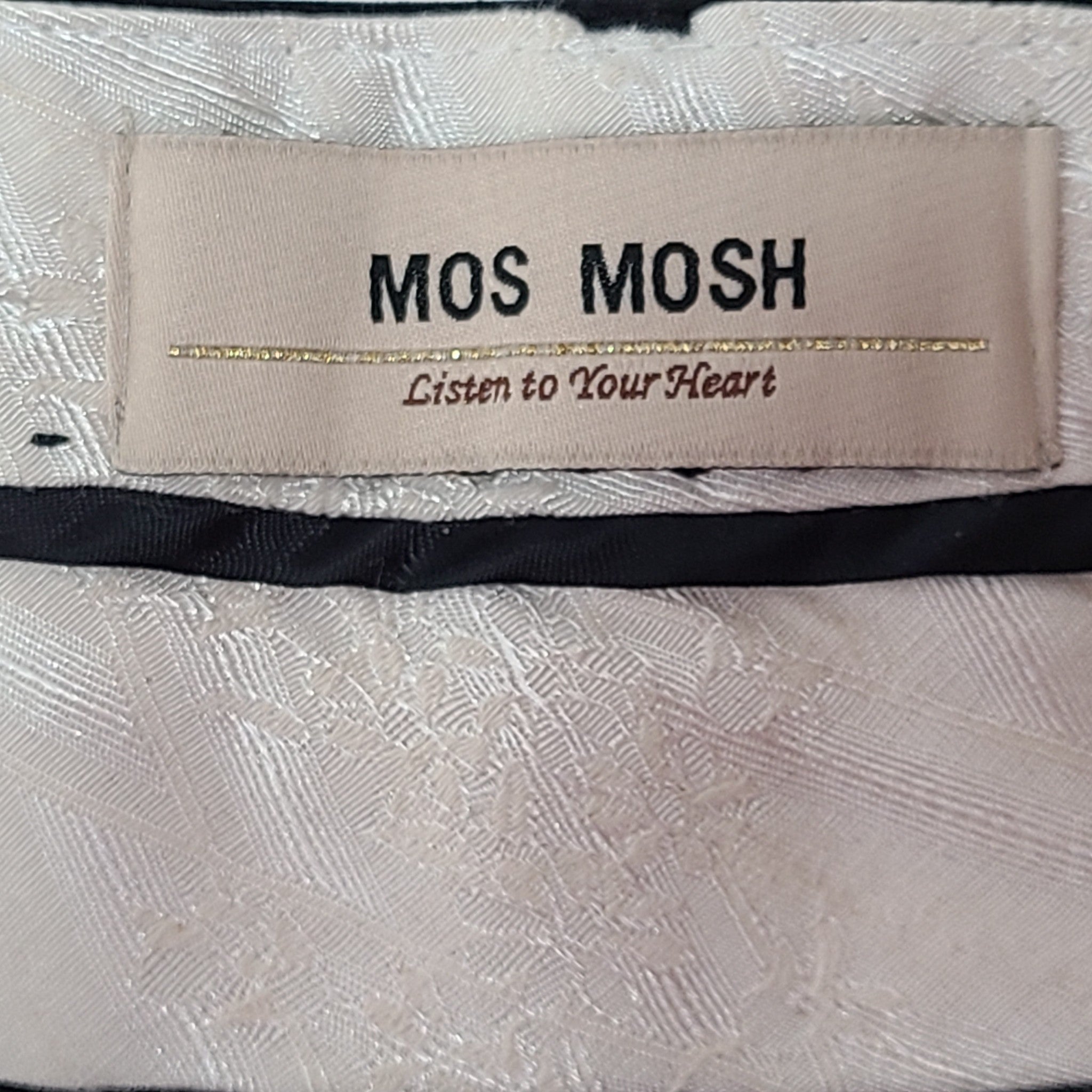 Mos Mosh Women's Blake Night Pants Suit Slim Fit Stretch Hem Black Sz 29