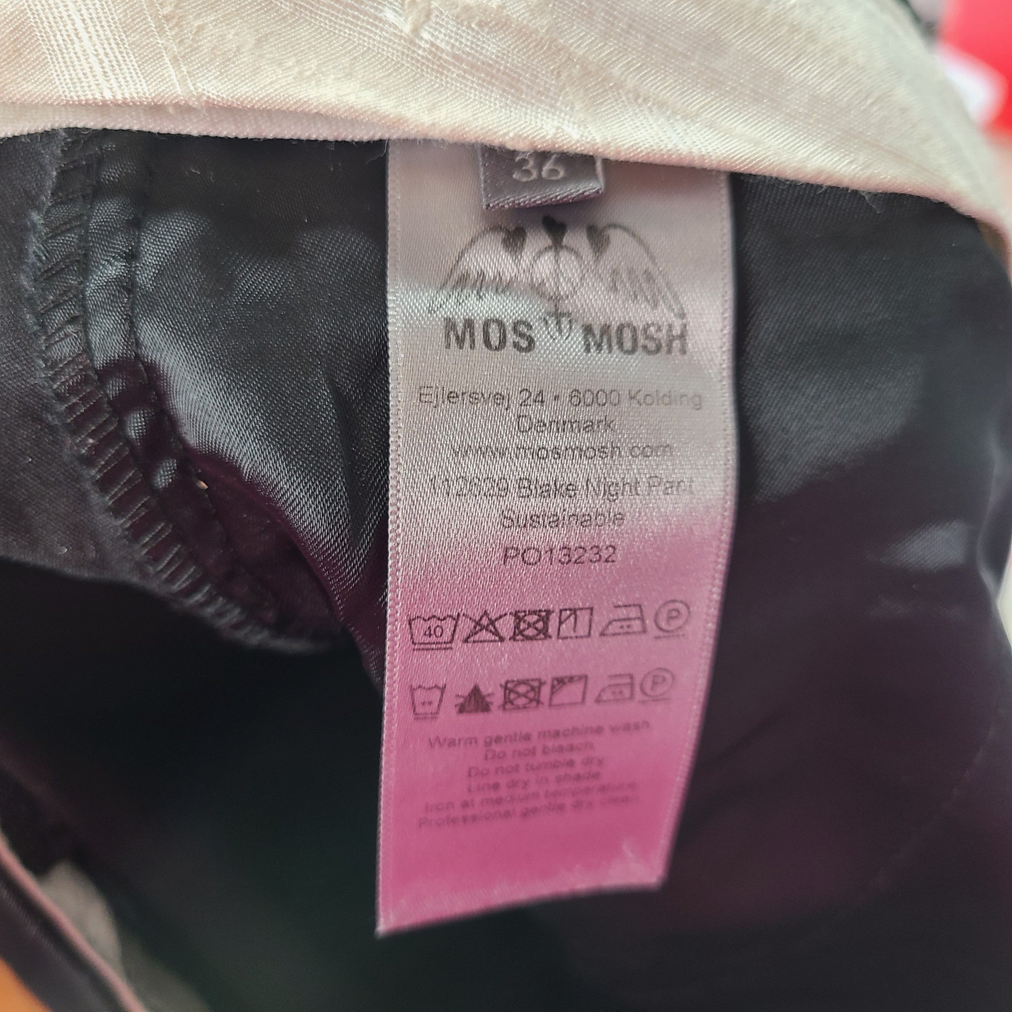 Mos Mosh Women's Blake Night Pants Suit Slim Fit Stretch Hem Black Sz 29
