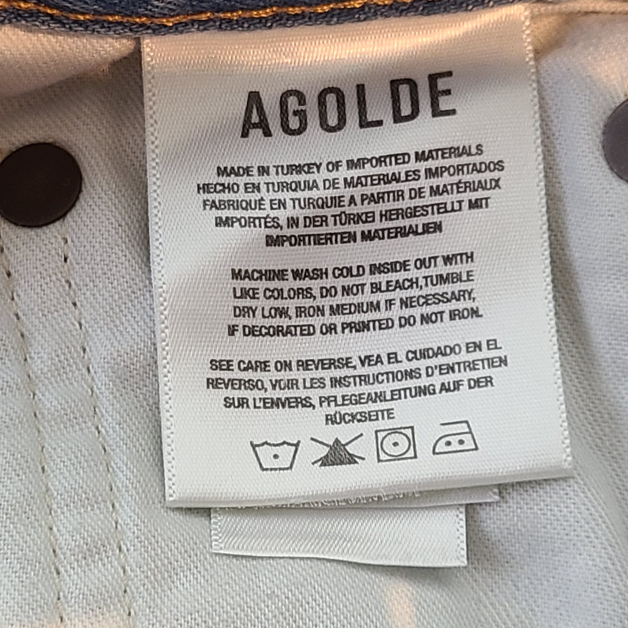 Agolde Women's Riley Shorts Jeans Groove Light Blue A9012B-1206 Sz 25