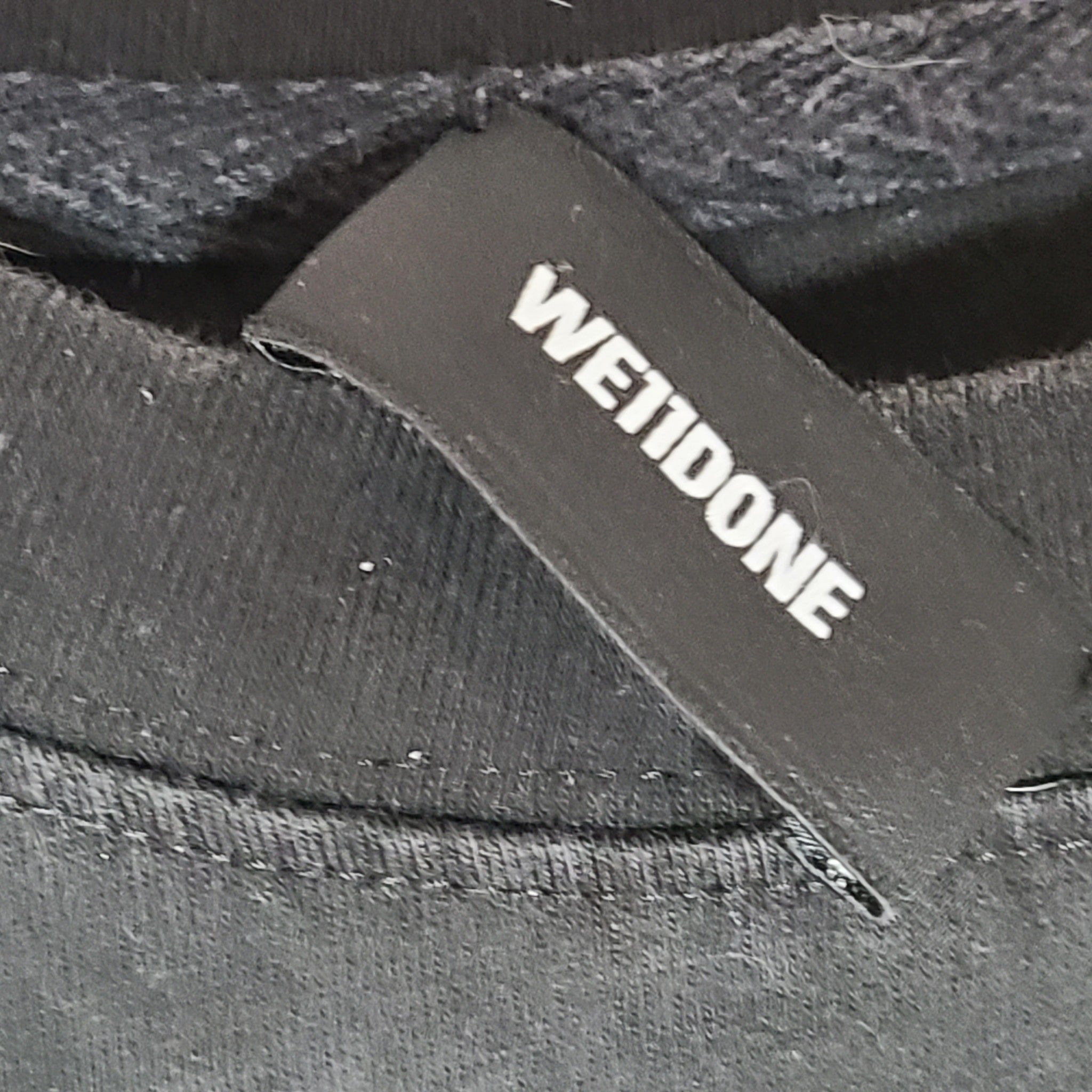 WE11DONE Men's Cotton T-Shirt With Multi Color Logos Homesick Black Sz S