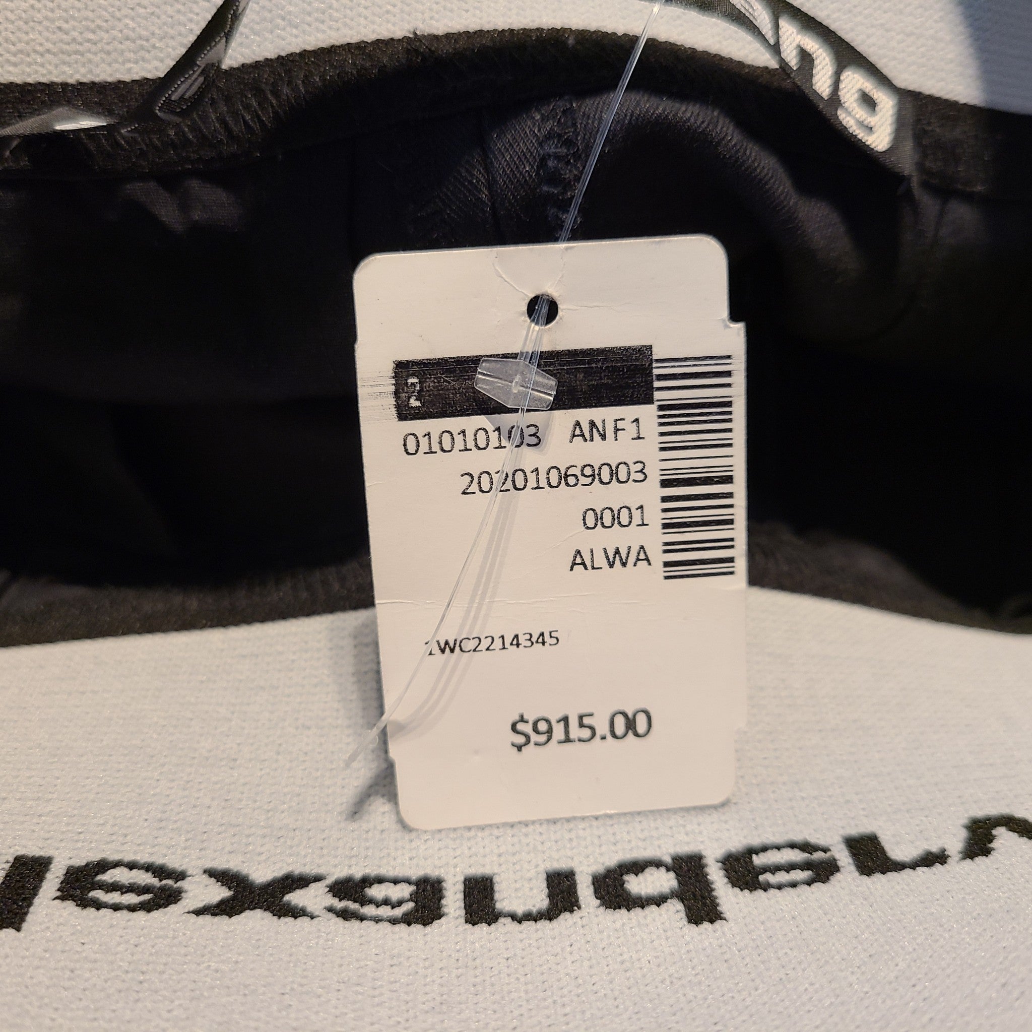 Alexander Wang Women's Logo-Waistband Creased Trousers High Waisted Black Sz 2