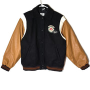 H&M Women's Baseball Varsity Jacket Outdoor Camper Black Size XS