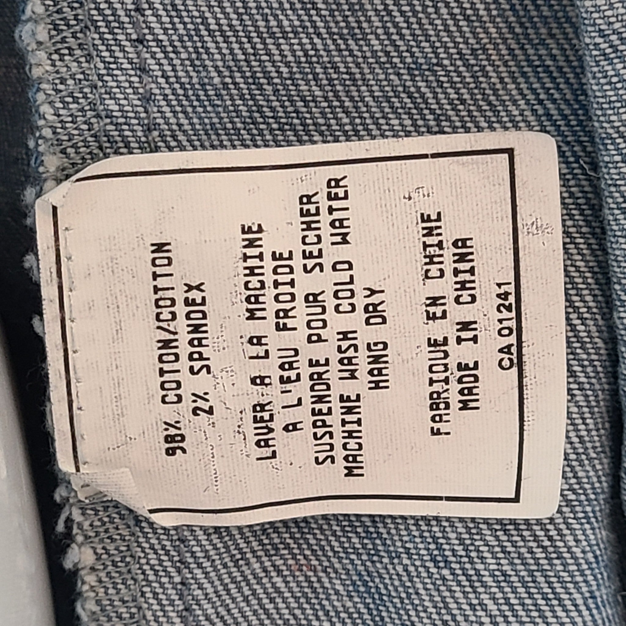 Project X Paris PXP Denim Yoke Jean Jacket Blue Unisex Size L