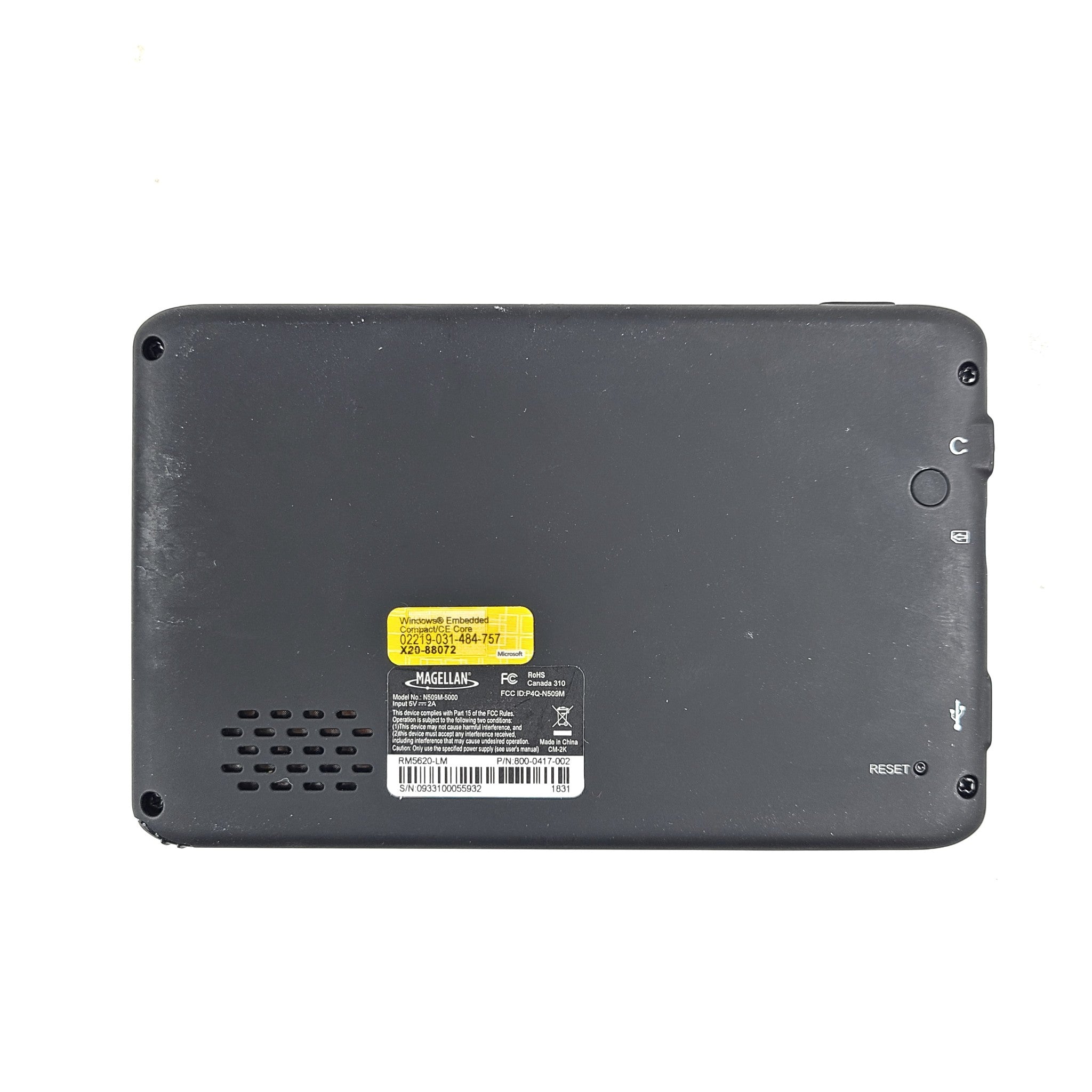 Magellan N509M-5000 Black 5 Volt 2A Touch Screen Car GPS Navigation System