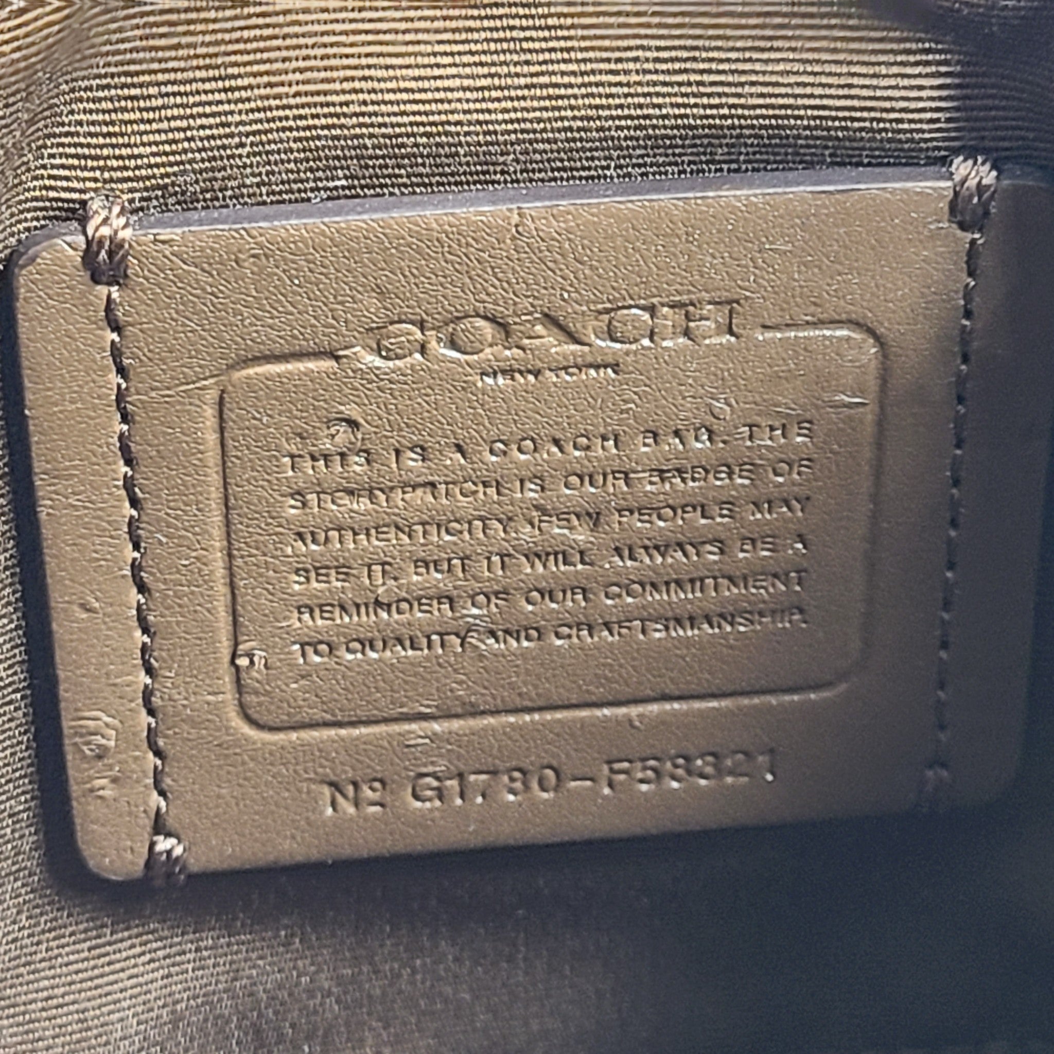 Coach Women's Nolita 19 In Signature Canvas Wristlet Handbag Light Brown CS442