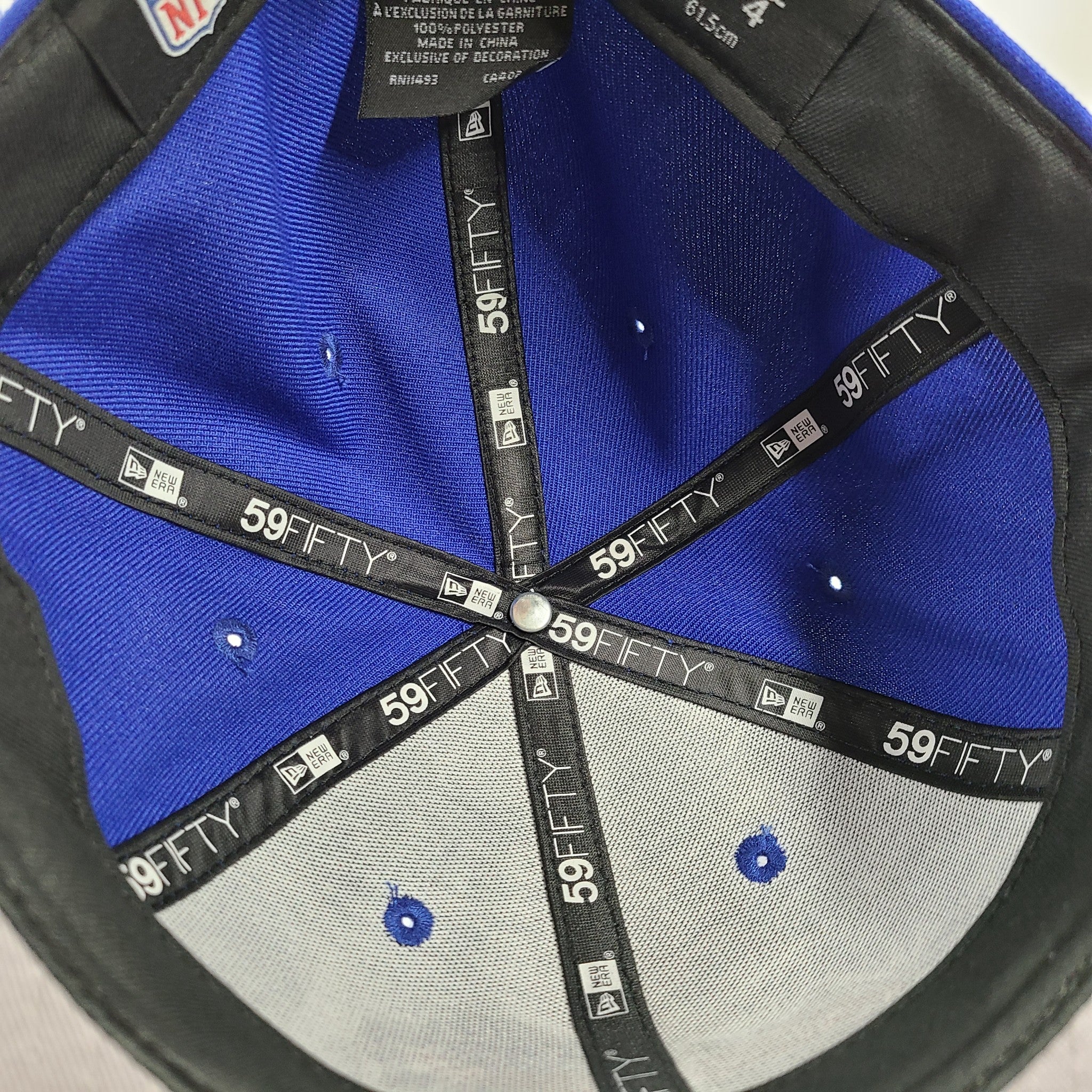 New Era 59FIFTY Buffalo Bills NFL Team Basic Baseball Cap Royal Blue Size 7 3/4