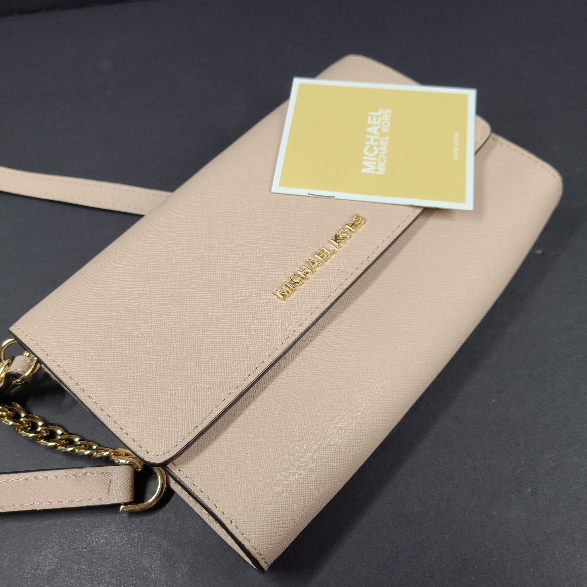 Michael Kors Saffiano Leather 3-in-1 Crossbody Leather Powder Pink