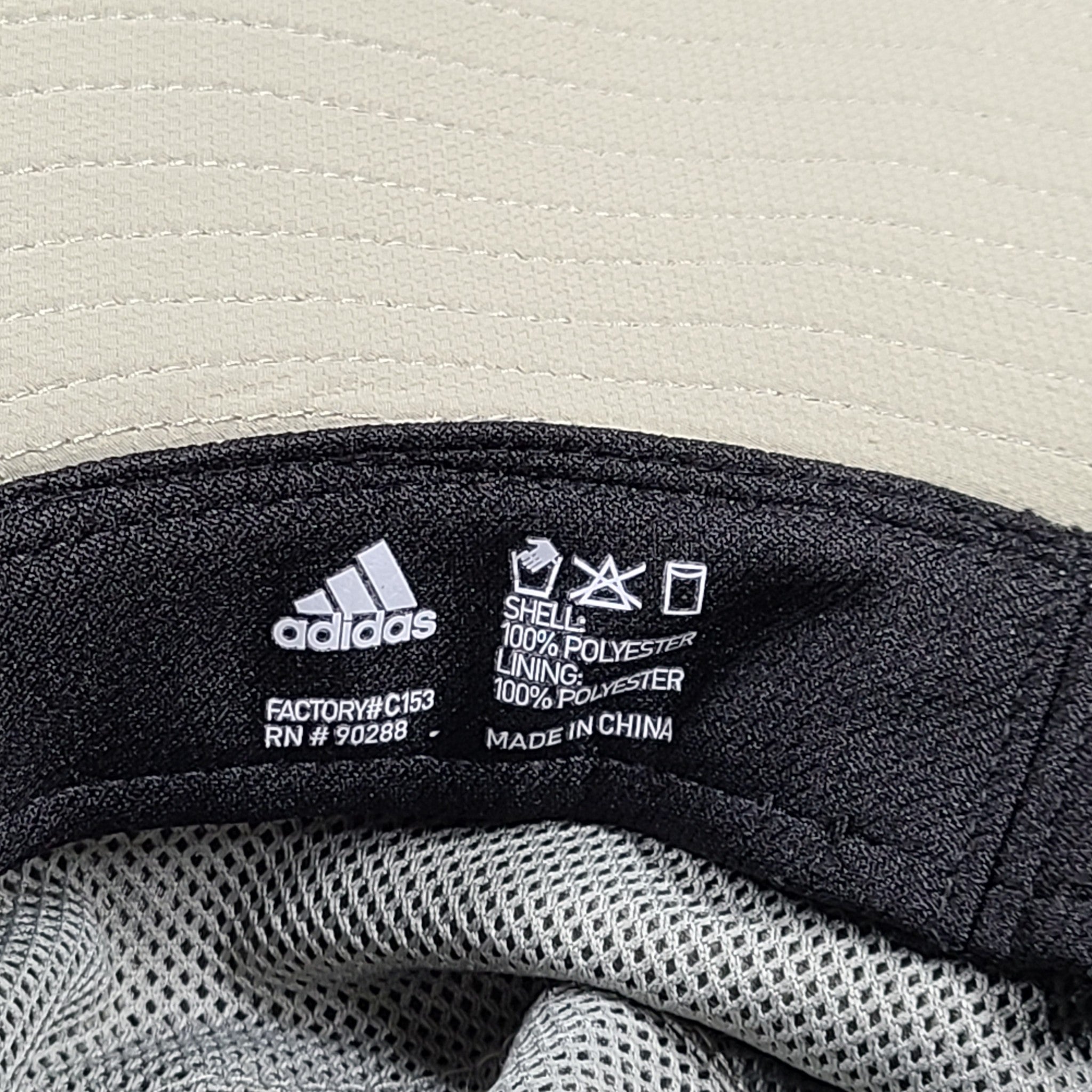 adidas Men's Aeroready Victory III Bucket Hat Polyester Feather Gray Size S/M