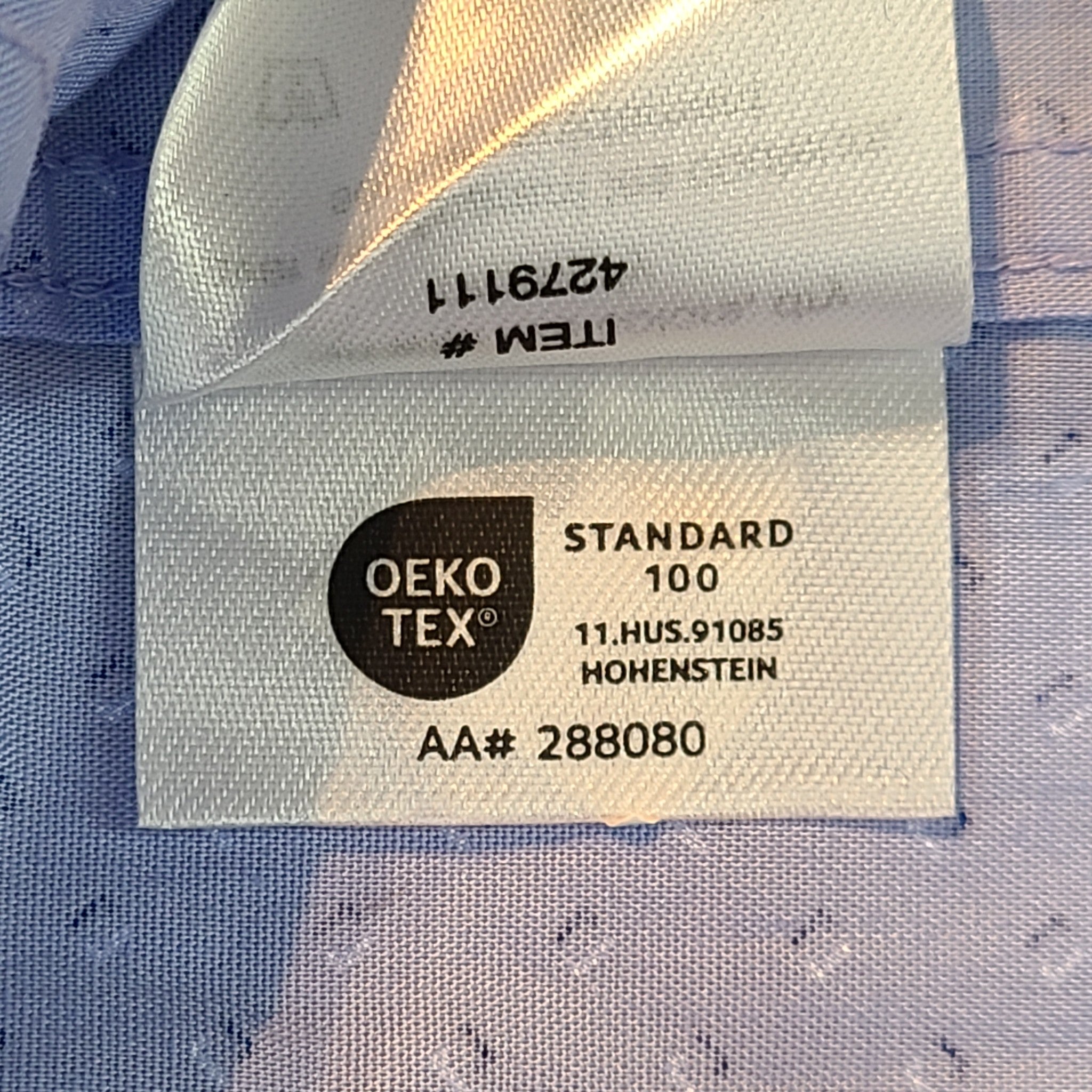 Tommy Hilfiger Men's Classic Fit Dress Shirt Buttoned 100% Cotton Blue Sz M