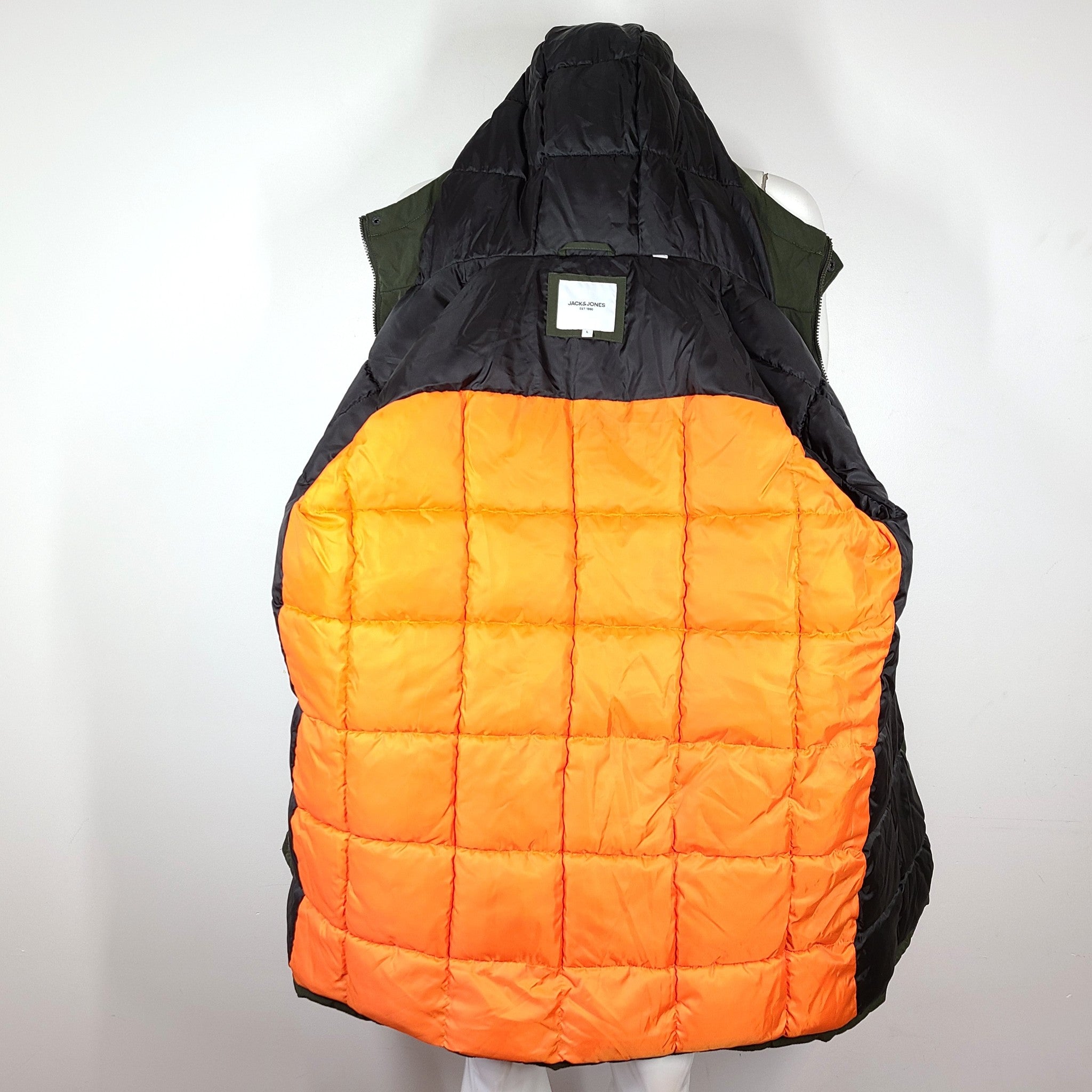 Jack & Jones Men's JJWinner Parka Winter Coat Insulated Jacket Green Size L