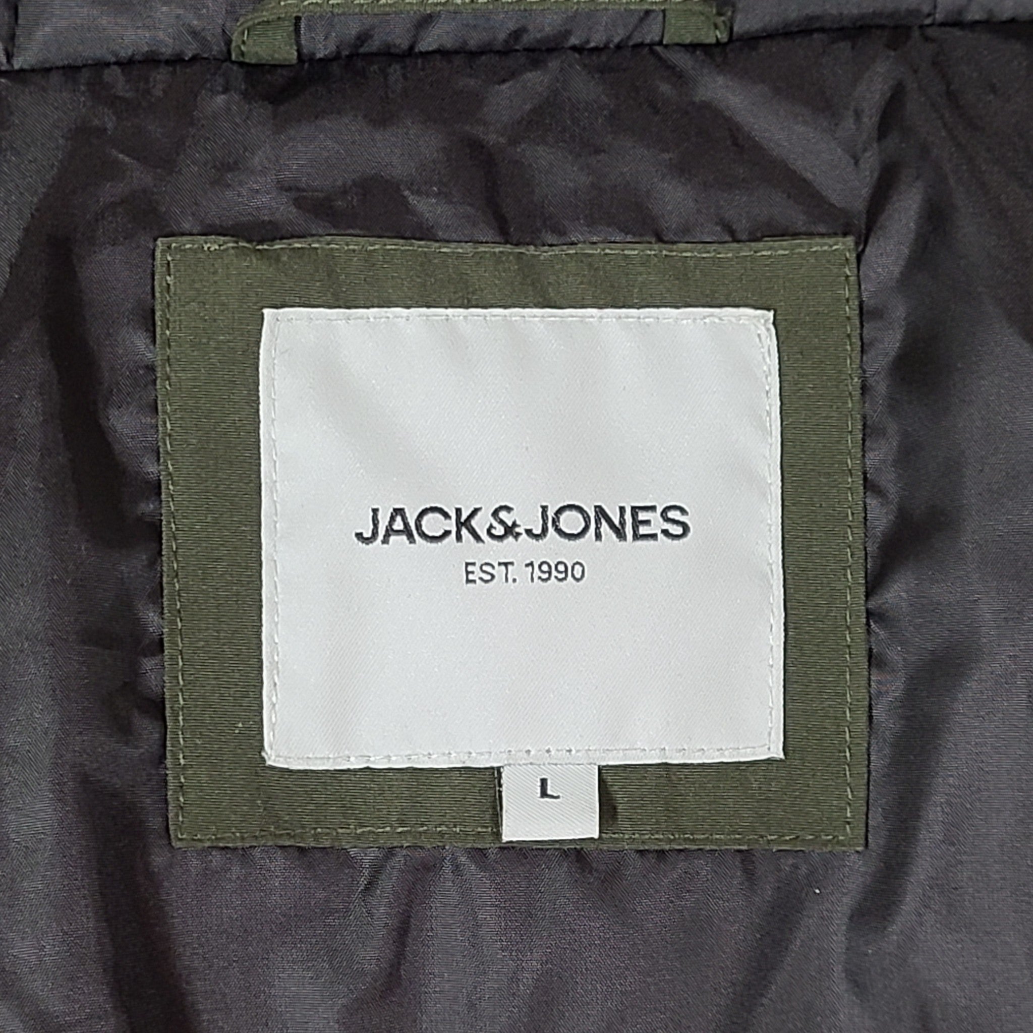 Jack & Jones Men's JJWinner Parka Winter Coat Insulated Jacket Green Size L