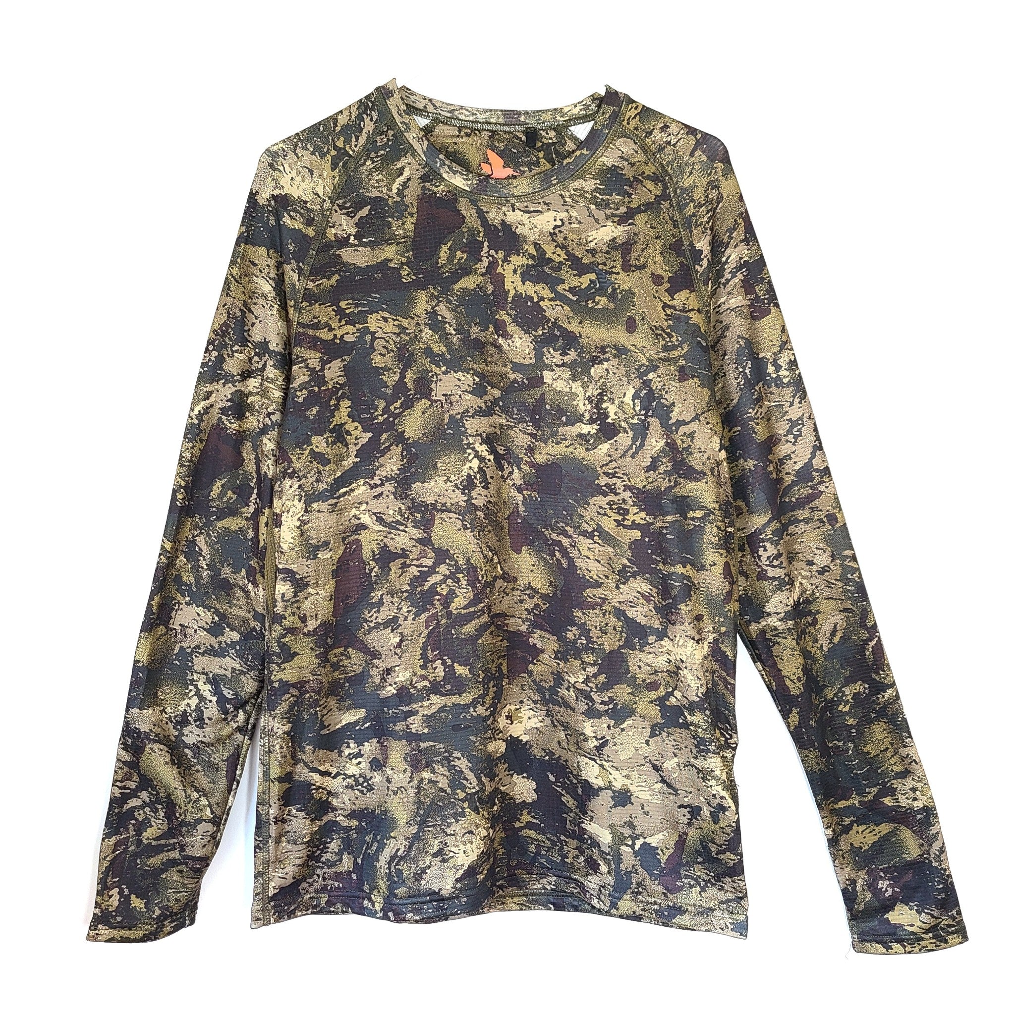 Seeland Long Sleeve Shirt Active Camo Stretchy and Camouflaged Sz M