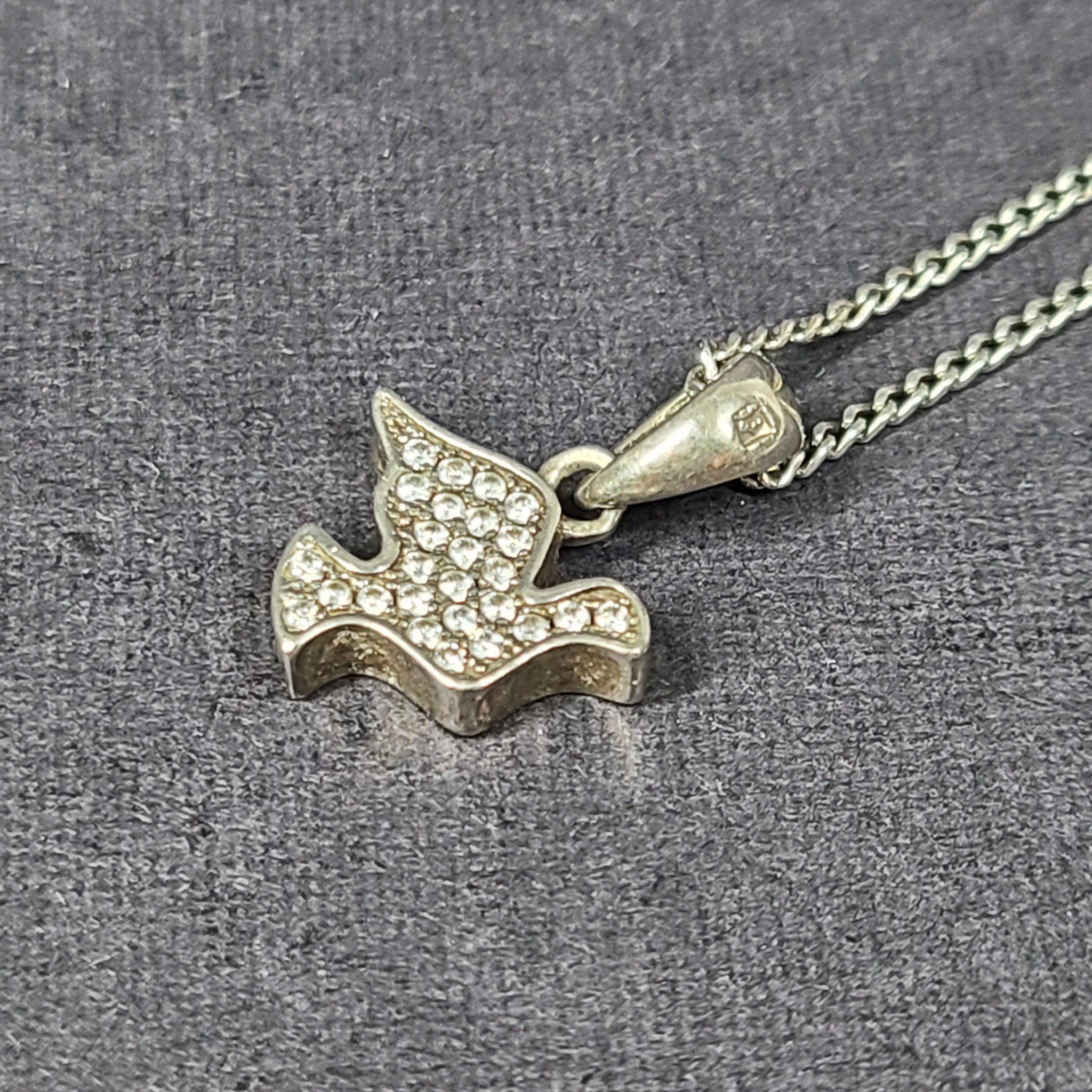 Pandora Symbol of Hope Dove Pendant Necklace 925 Sterling Silver 20" 791350CZ