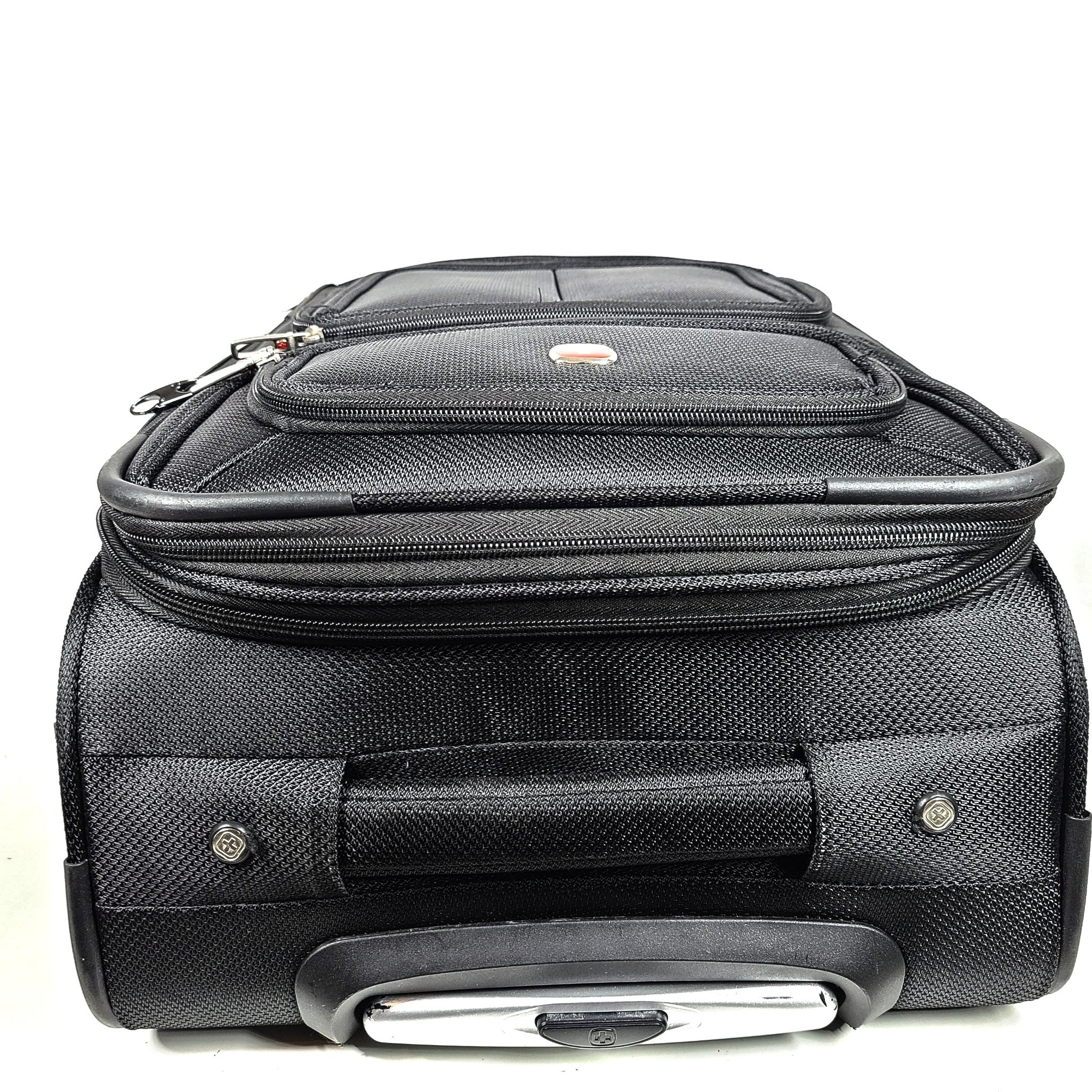 Swissgear Sion 21" Expandable Carry On Spinner Luggage Softshell Black