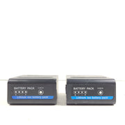 Lot of 2 Powerextra battery NP-F960 7.4V 48.8Wh 6600mAh