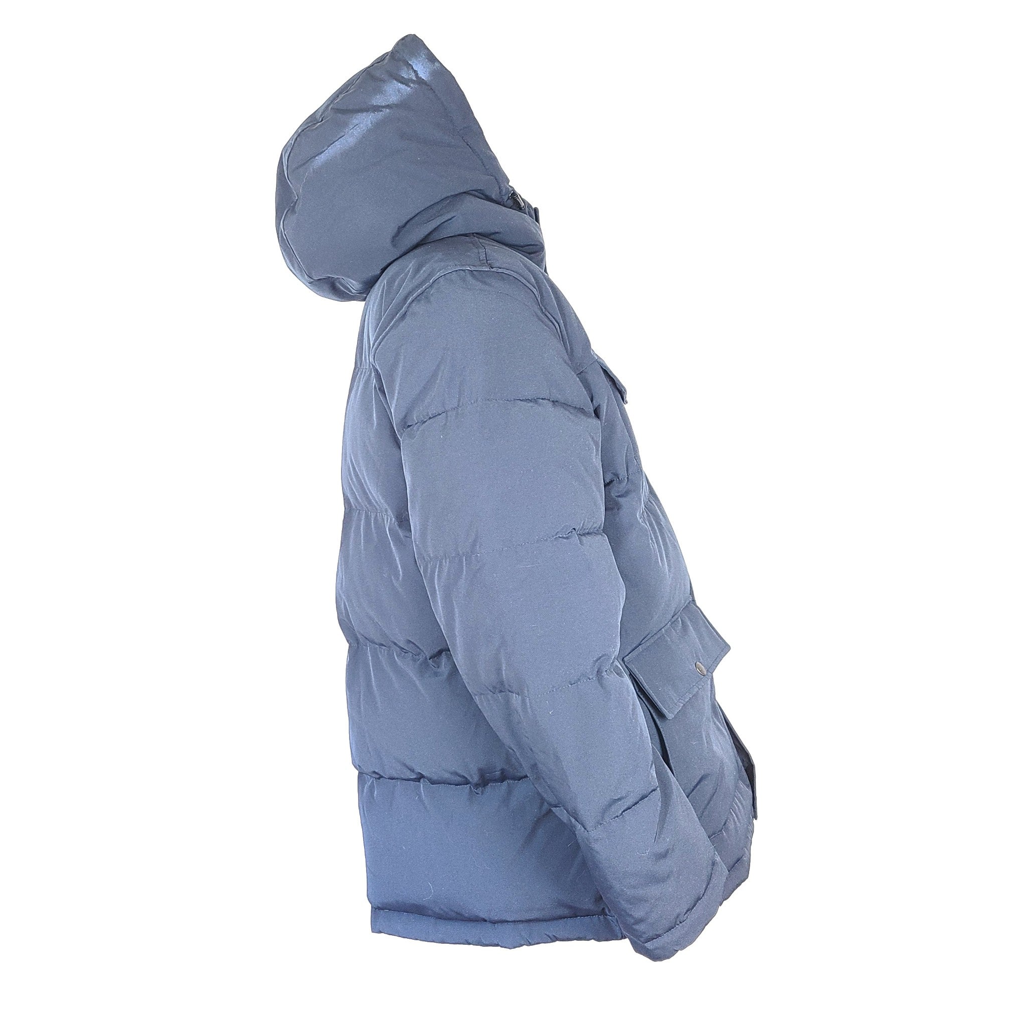 Levi's Men's Quilted Four Pocket Parka Hoody Jacket Navy Blue LM0RP320 Sz XL