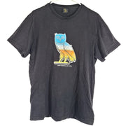 OVO Octobers Very Own Men's Chrome Owl T-Shirt Classic Fit Black Size L