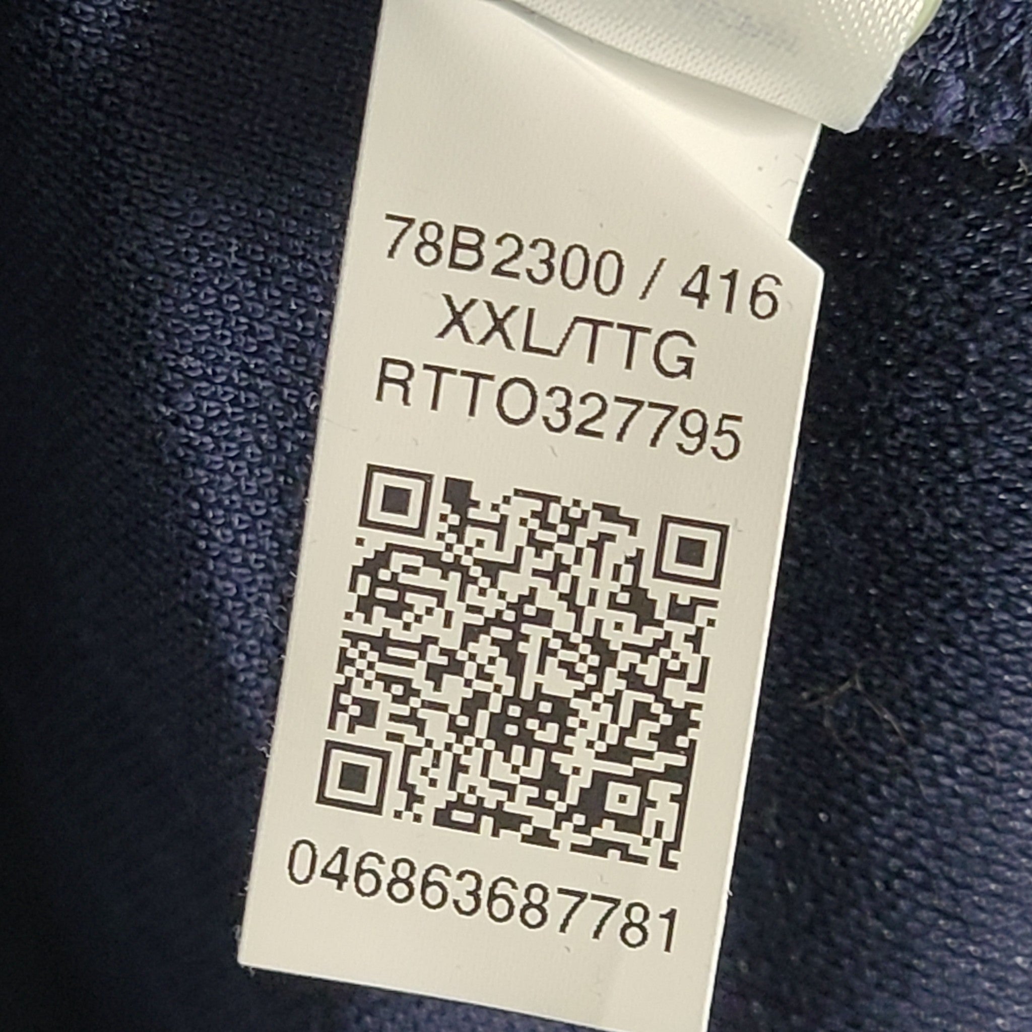 Tommy Hilfiger Men's Regular Fit Tommy Wicking Polo Navy Blue 78B2300 Sz. 2XL