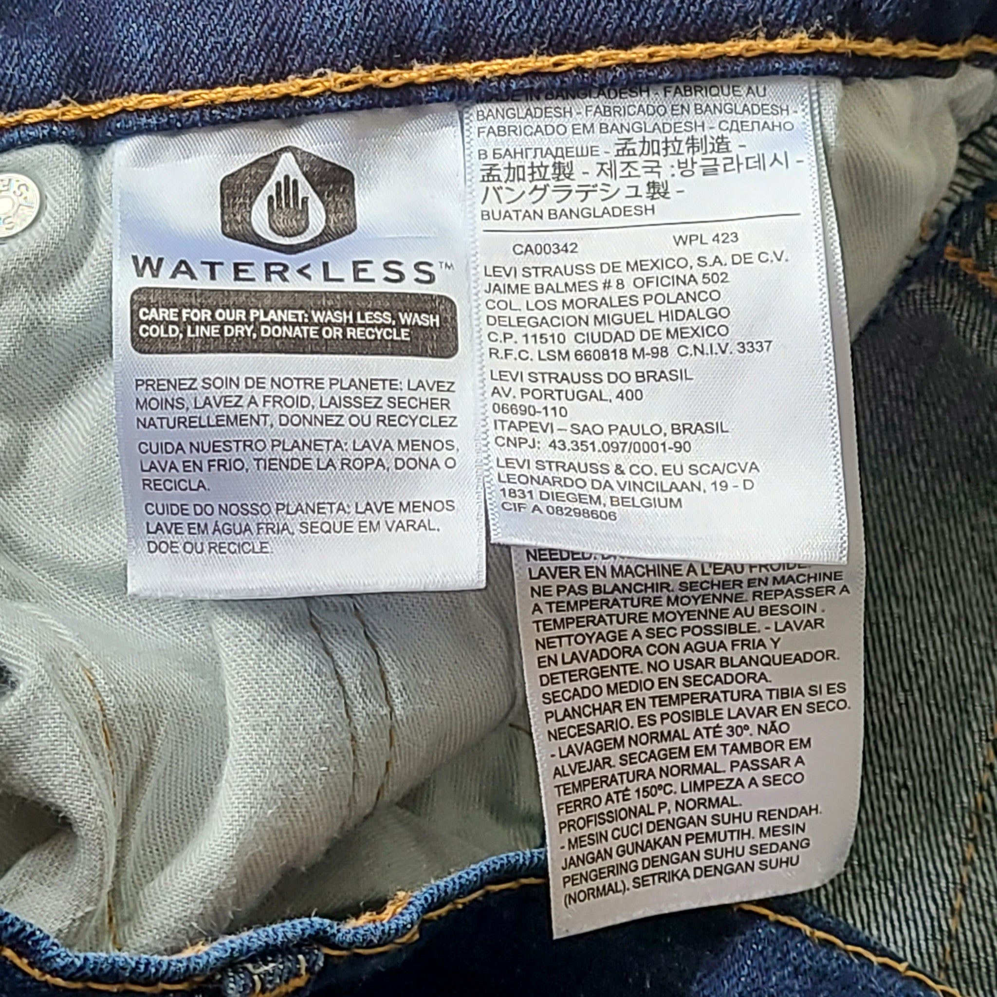 Levi's Men's 502 Taper Fit Men's Jeans Denim Regular Blue Sz 40x32