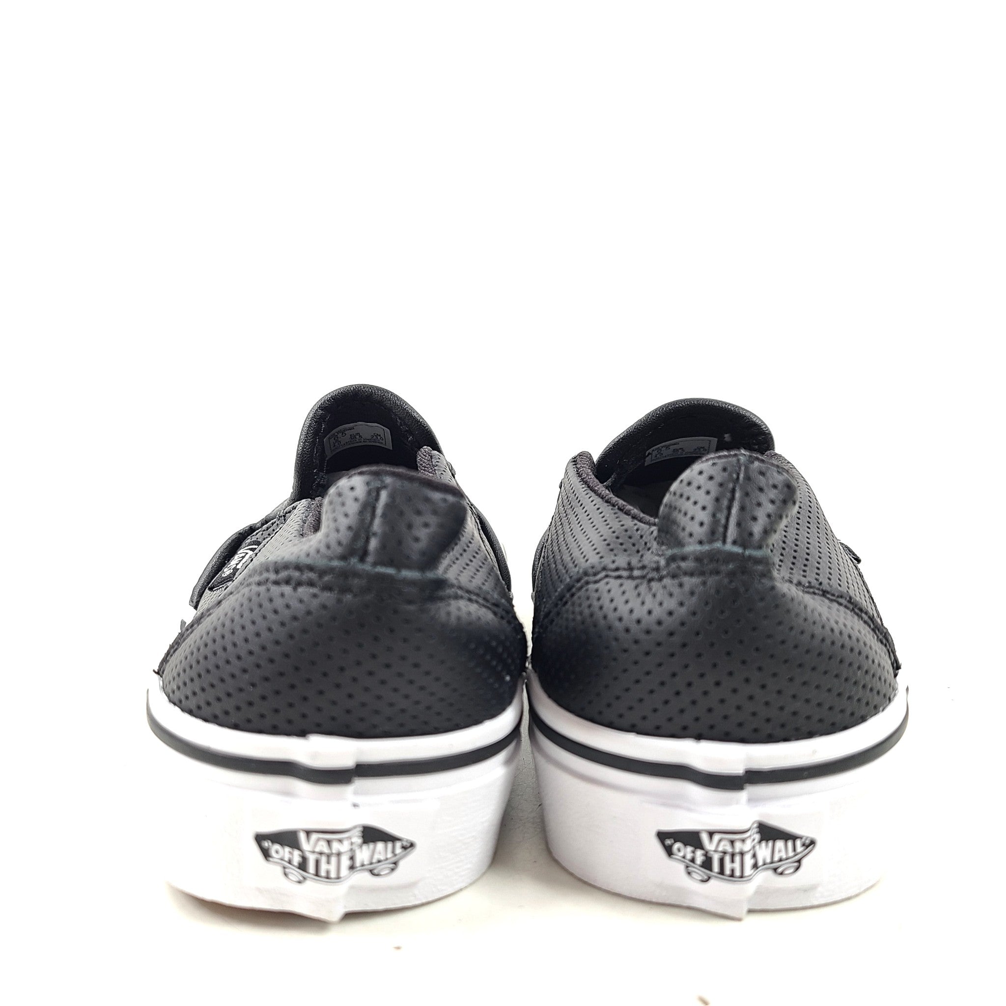 VANS Women's Asher Slip-On Sneaker Shoes Black Sz 6.5