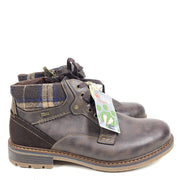 Relife Men's Zip Up Ankle Boots Fleece Lining R-Tex Soft Reflex System Brown 11