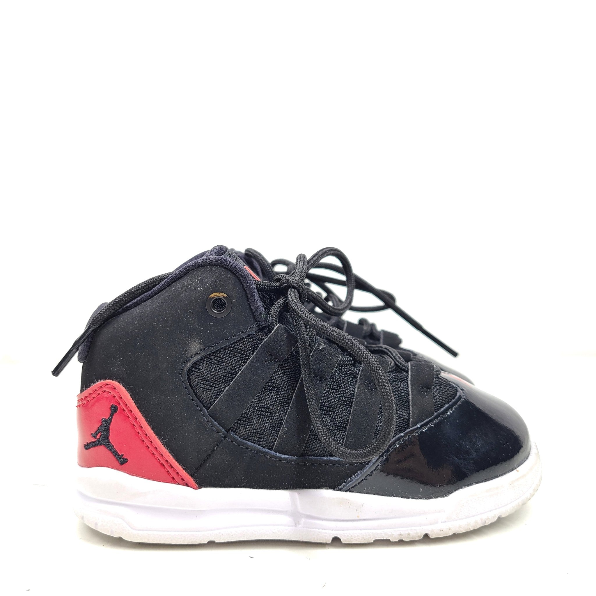 Nike Toddler Baby Air Jordan Max Aura 'Black Gym Red' Sneakers AQ9215-006 Sz 7C