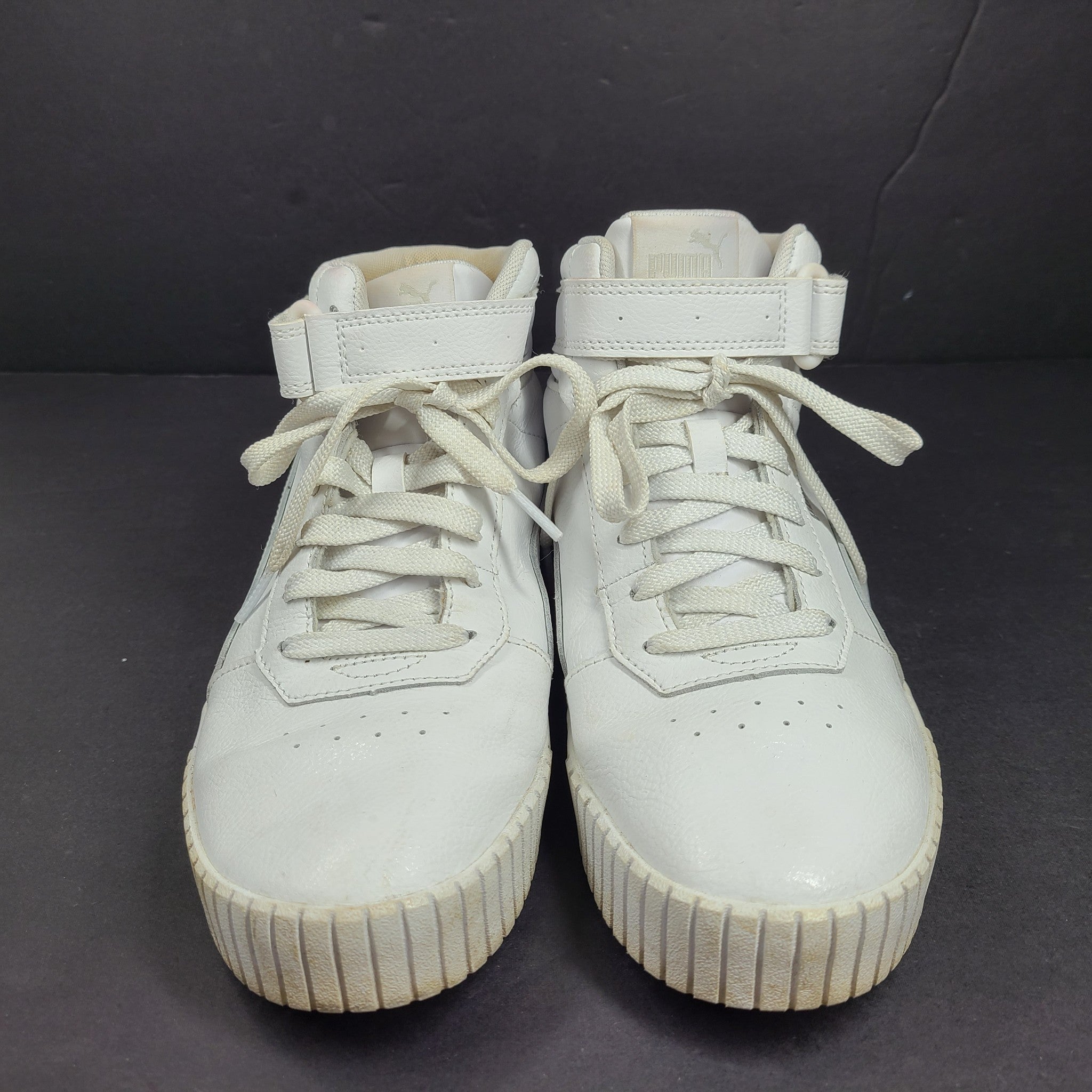 Puma Women's Carina 2.0 Mid Sneakers Casual Shoes 385851-02 White Sz 9