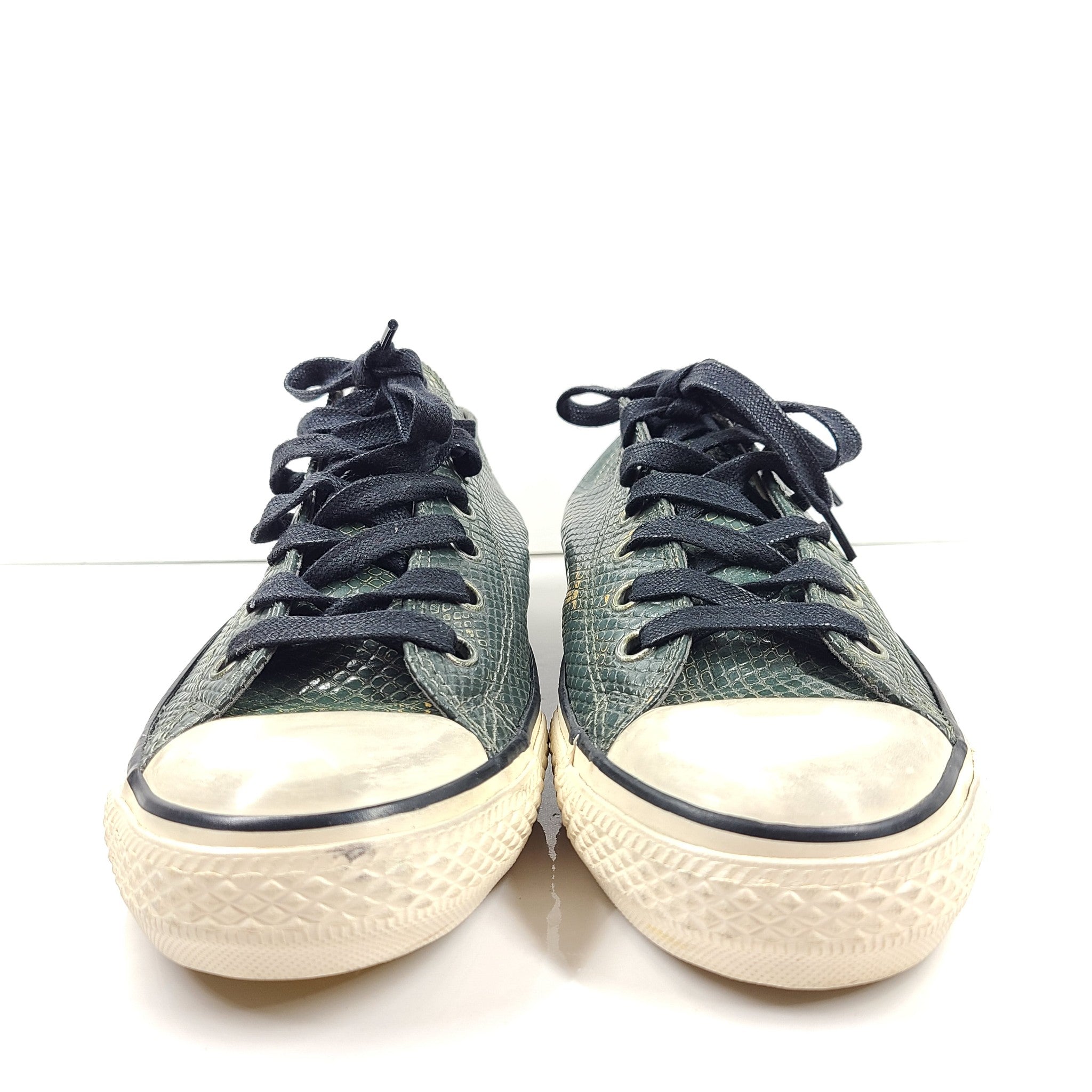Converse x John Varvatos "Snakeskin" CTAS Low Top Sneakers Shoes Green M8/W10