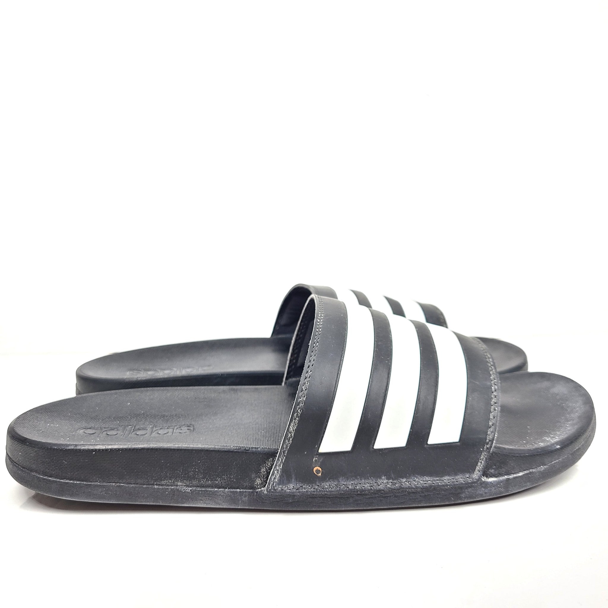 Adidas Men's Adilette Comfort Slides GZ5891 Pool Sandals Black Sz 12