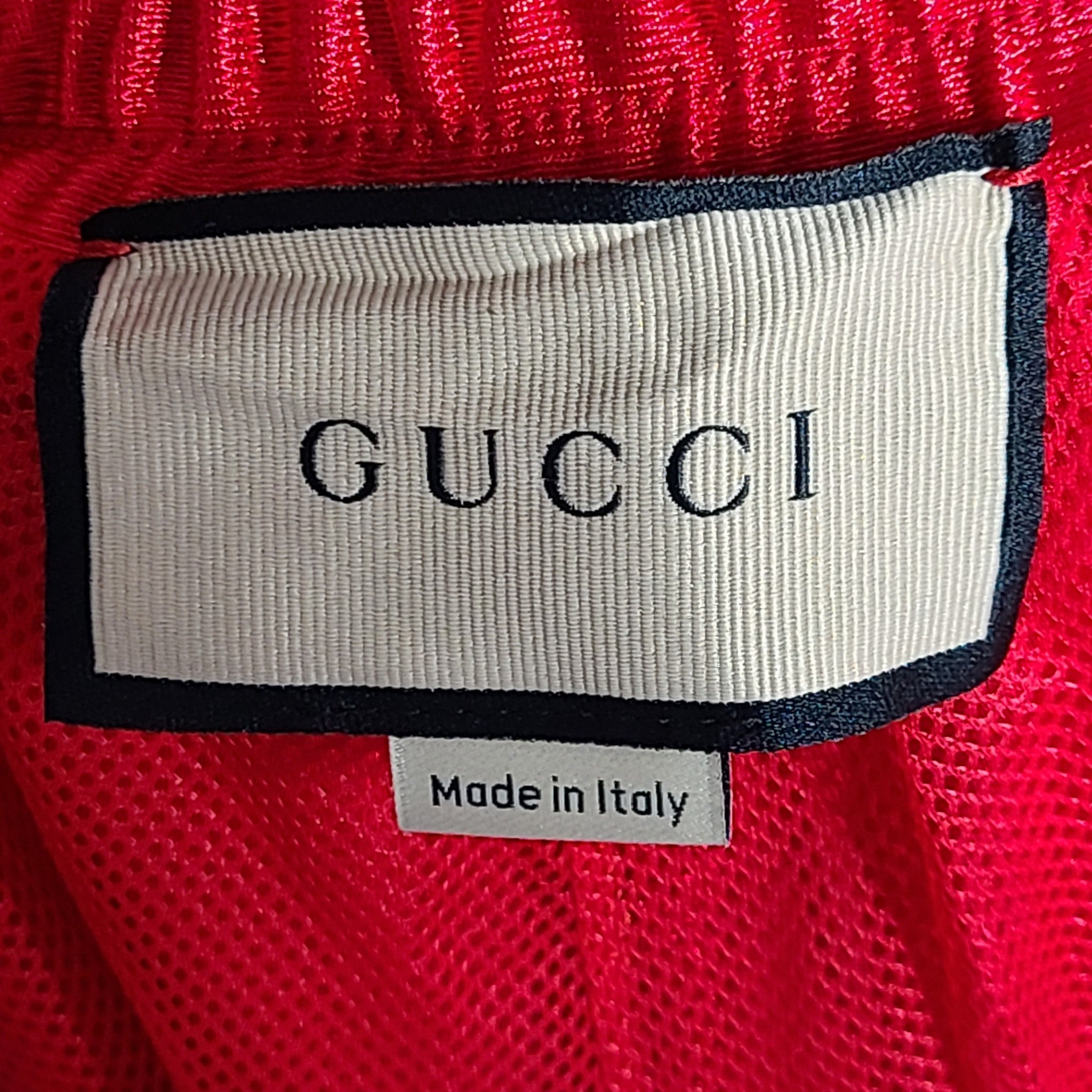 Gucci GG Men's SS21 Side Hem Shorts 659460 Relaxed Fit Iconic Side Stripe Red S