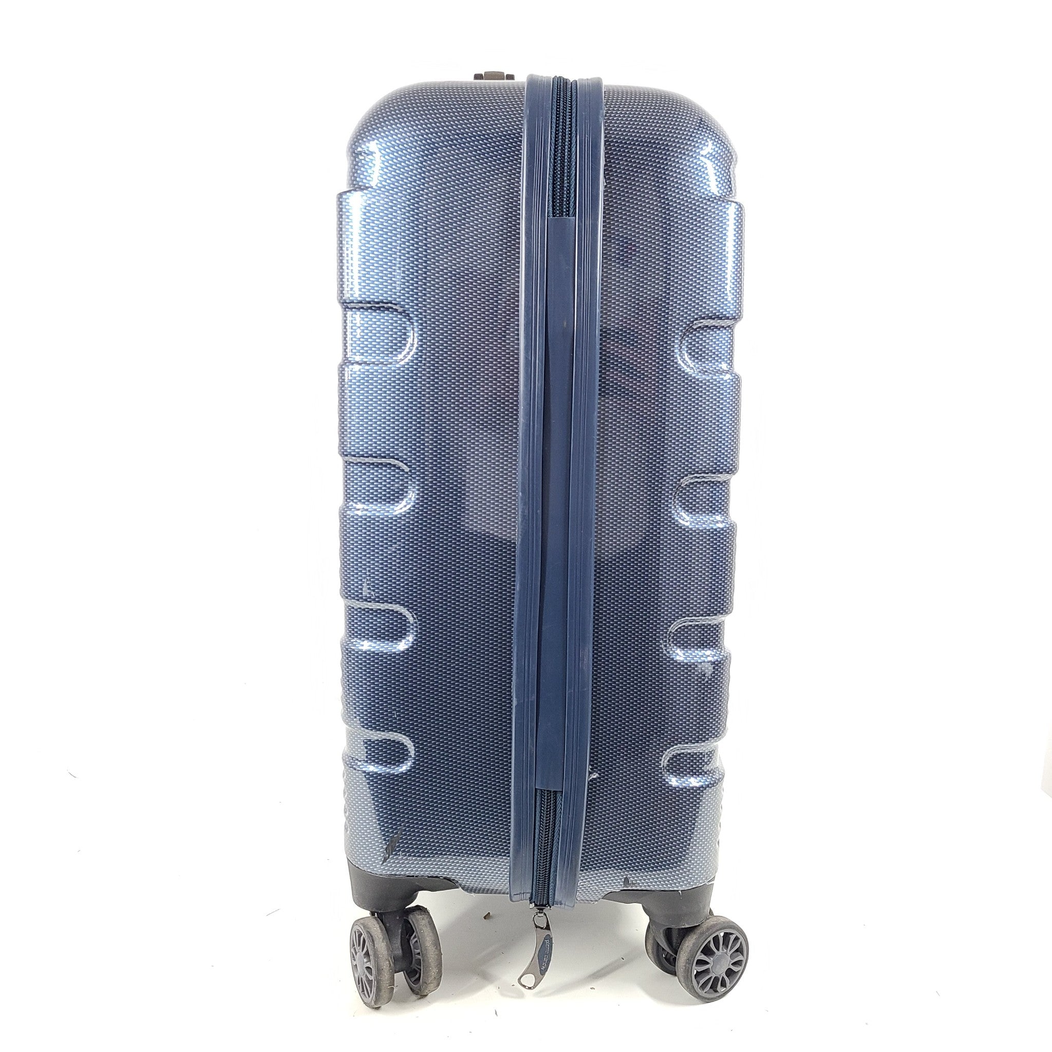 Pierre Cardin 21" Hard Shell Carry On Spinner Luggage Lightweight Locking Blue