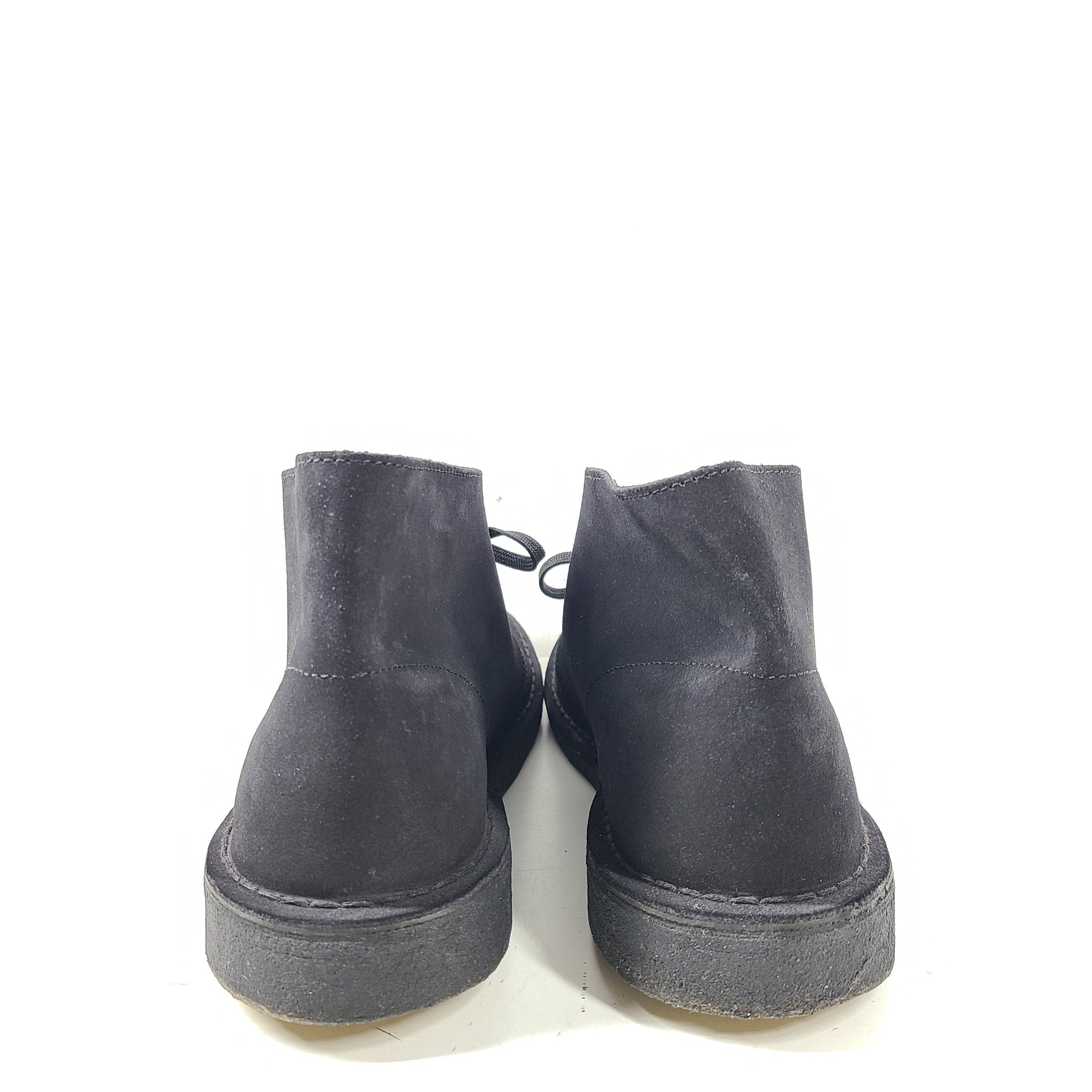 Clarks Originals Men's Desert Chukka Ankle Boots Suede Leather Black US 12 READ