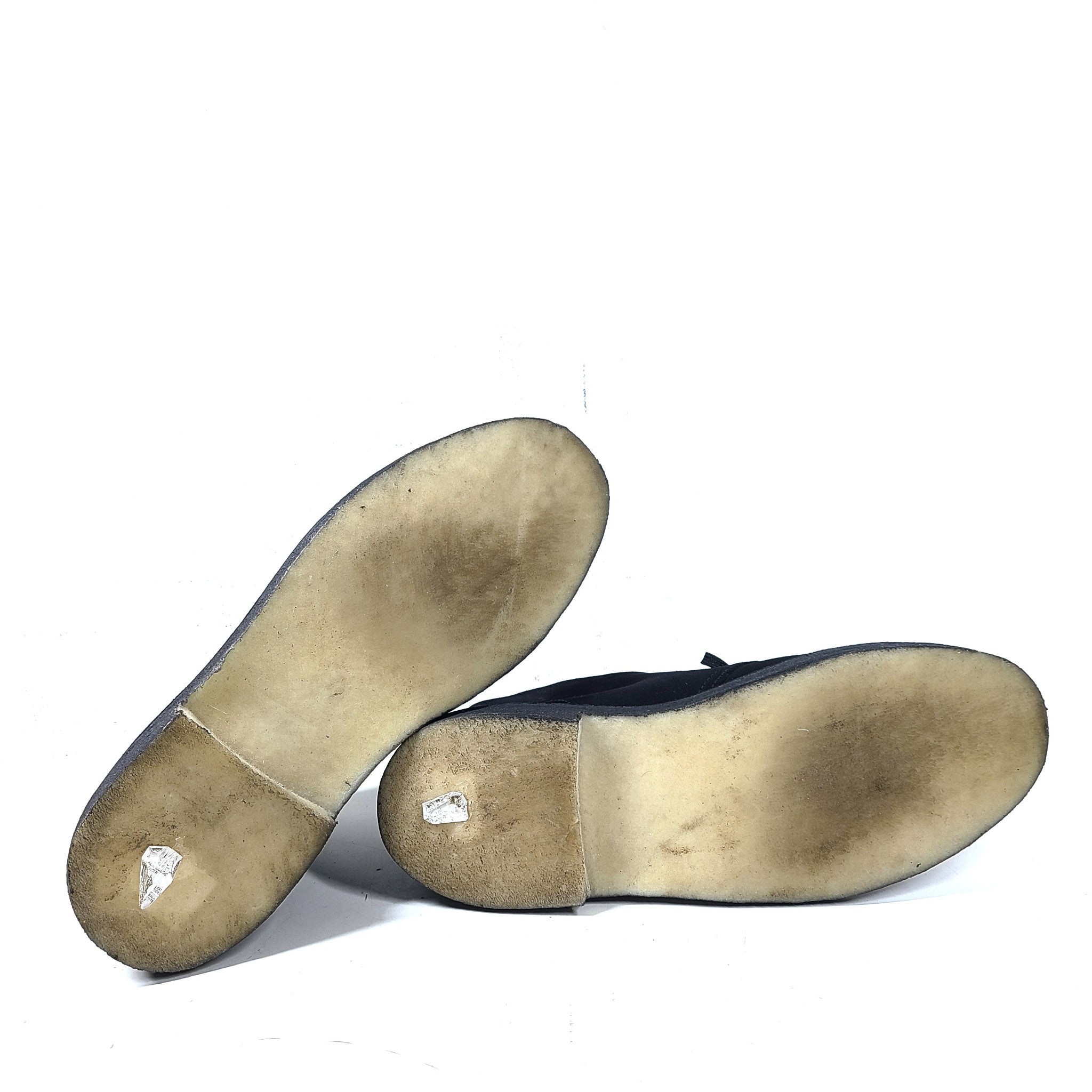 Clarks Originals Men's Desert Chukka Ankle Boots Suede Leather Black US 12 READ