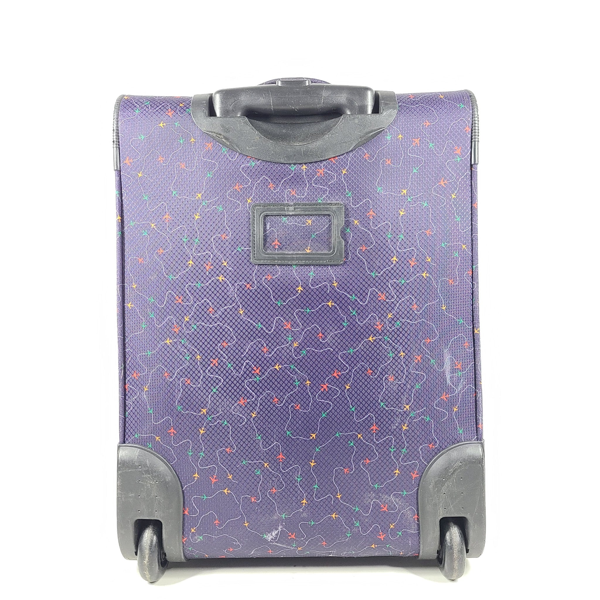 Cloudnine 21" Carry-On Cabin Softshell Luggage Lightweight Blue Airplane Print