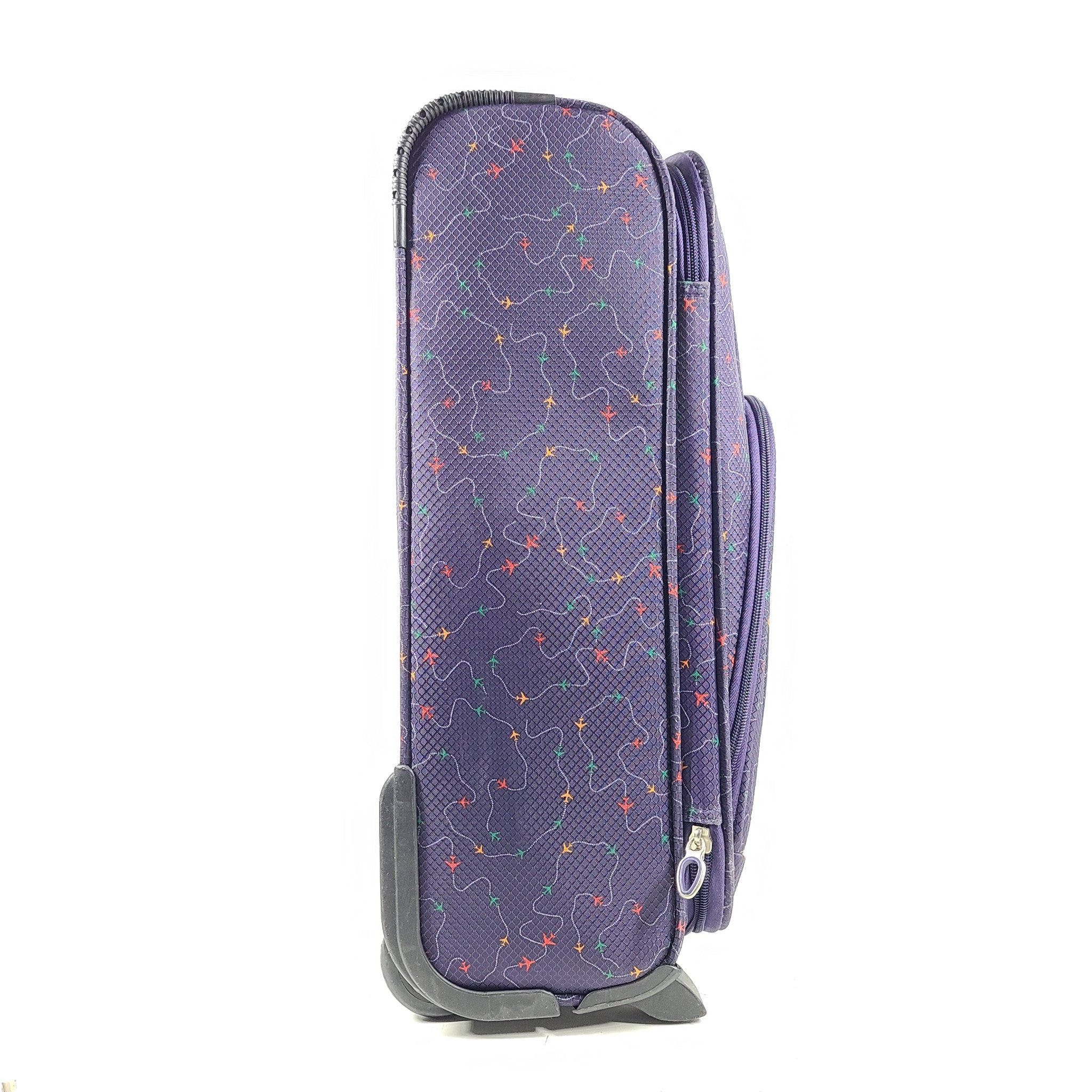 Cloudnine 21" Carry-On Cabin Softshell Luggage Lightweight Blue Airplane Print