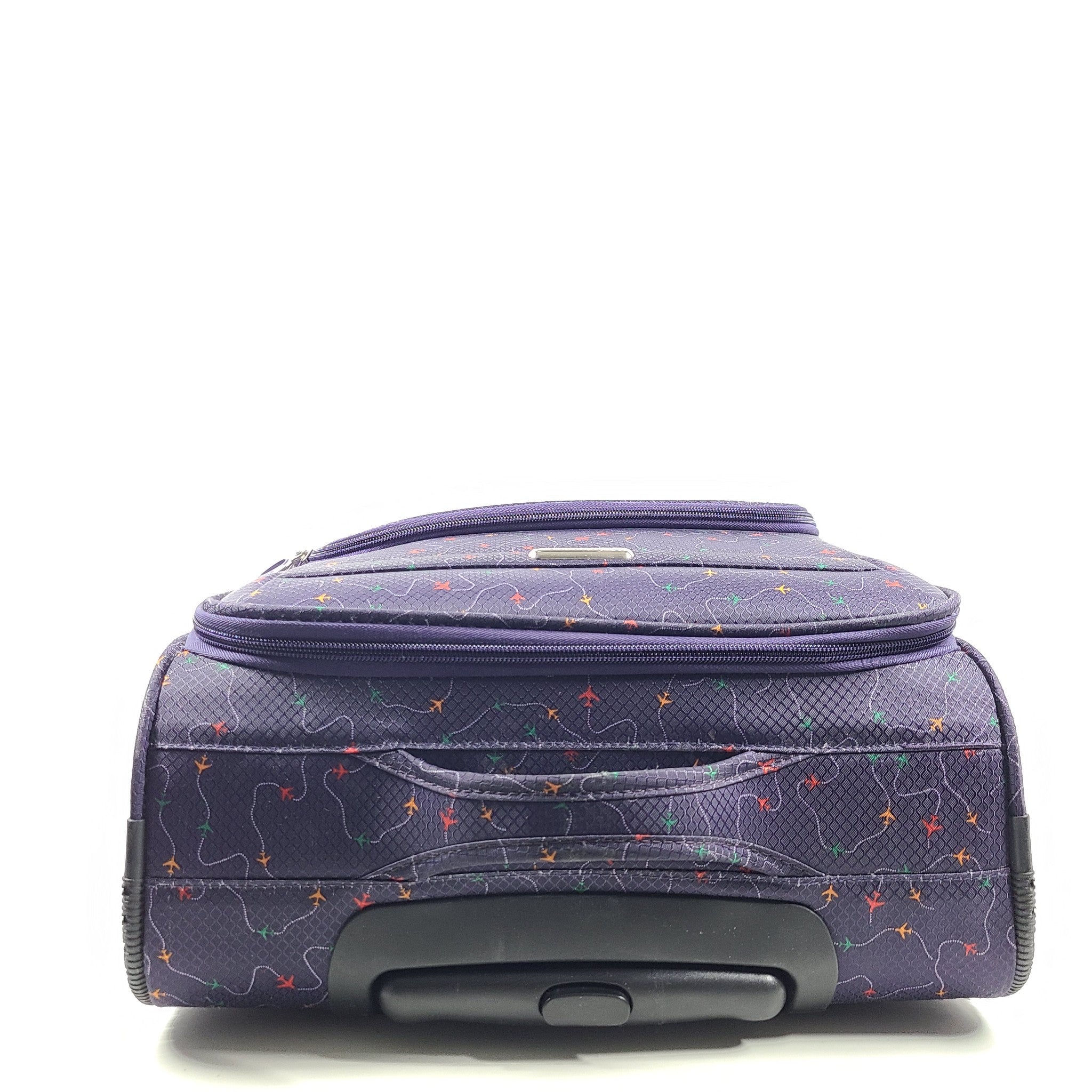 Cloudnine 21" Carry-On Cabin Softshell Luggage Lightweight Blue Airplane Print