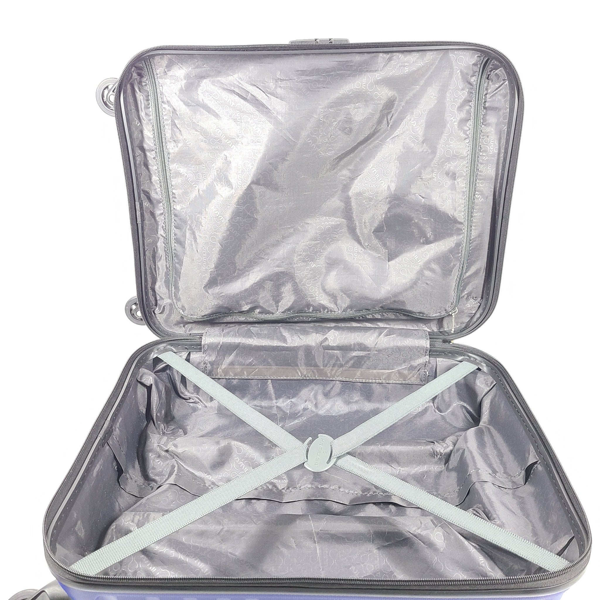 Kamiliant 21" Spinner Carry On Luggage Hardcase Lock Compact Lightweight Blue