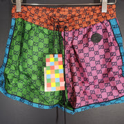 Gucci GG Women's Canvas G Silk Twill Printed Shorts 660429 Multicolor Sz S NEW