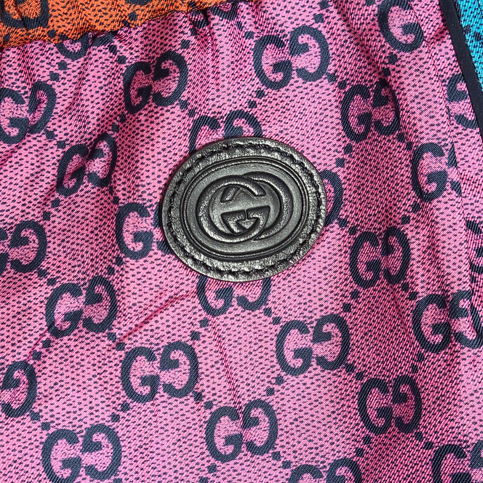 Gucci GG Women's Canvas G Silk Twill Printed Shorts 660429 Multicolor Sz S NEW
