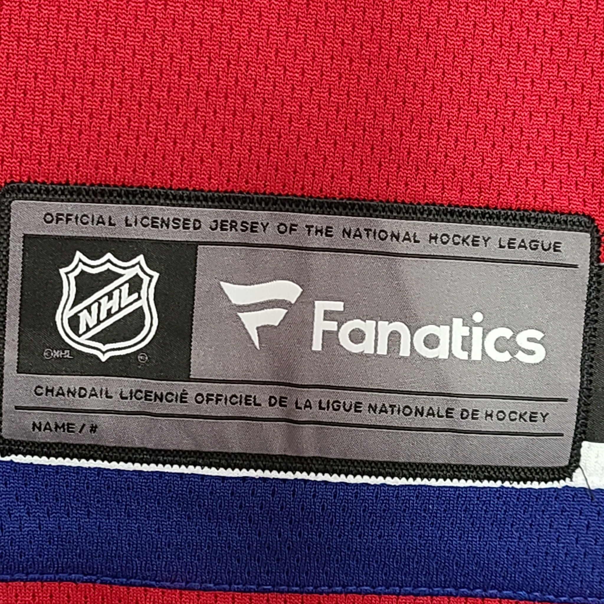 Montreal Canadiens Men's Fanatics Breakaway Hockey Home Jersey Blank Red Sz L