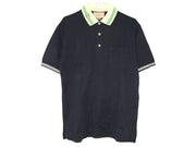 Gucci Men's Polo Cotton Piquet Interlocking G Shirt 658067 Black Sz M NEW