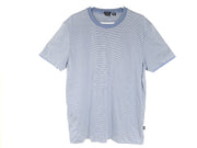 Hugo Boss Men's Fine Striped Mercerised T-Shirt Athletic Blue Sz XXL