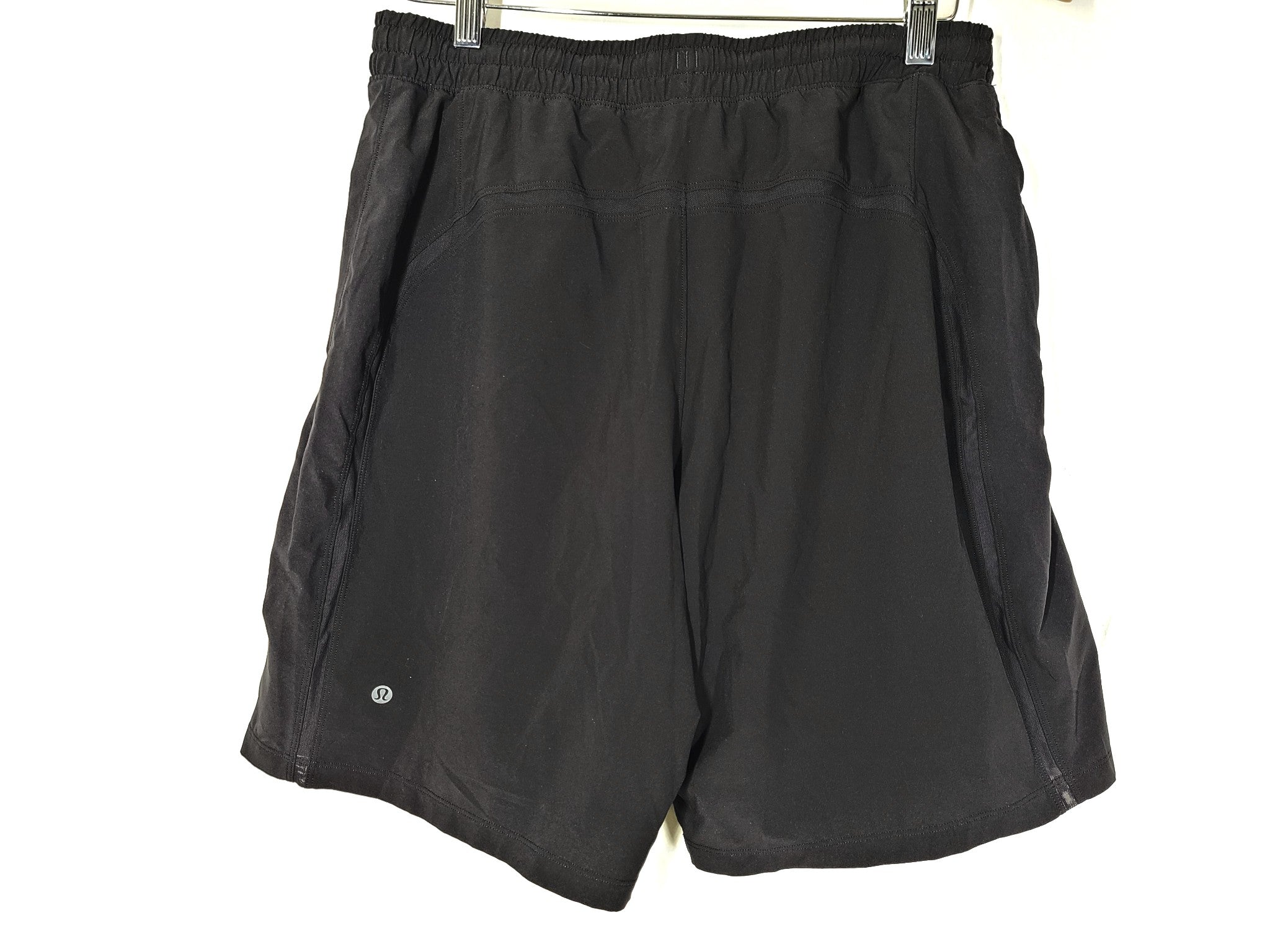 Lululemon Pace Breaker Short 9" Lined Quick Drying Phone Pocket Black Sz L