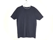 Hugo Boss Men's T-Shirt Structured Cotton Double Collar Black XXL