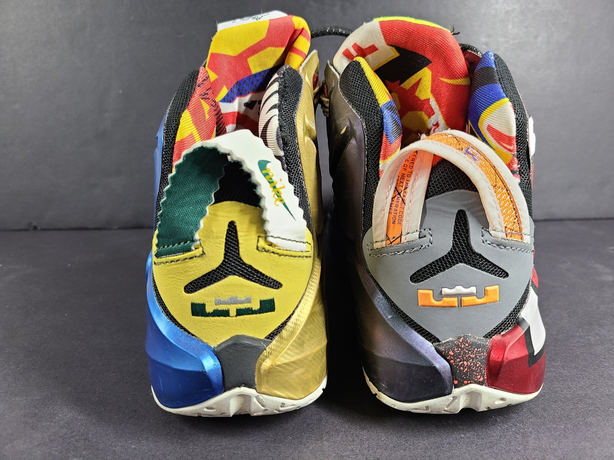 Nike Men's LeBron 12 'What the LeBron' Sneakers 812511-909 Multicolor Sz 8.5