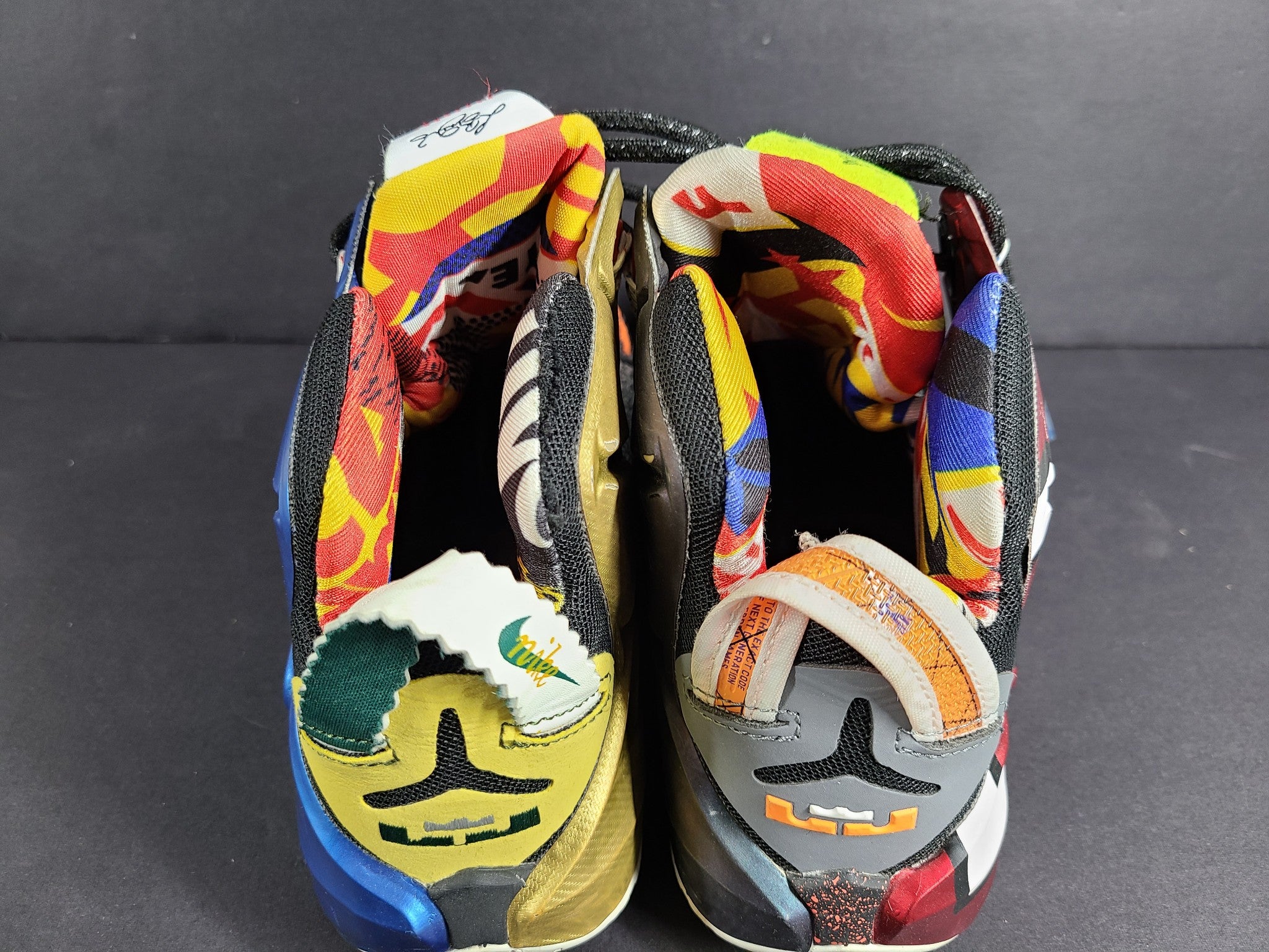 Nike Men's LeBron 12 'What the LeBron' Sneakers 812511-909 Multicolor Sz 8.5