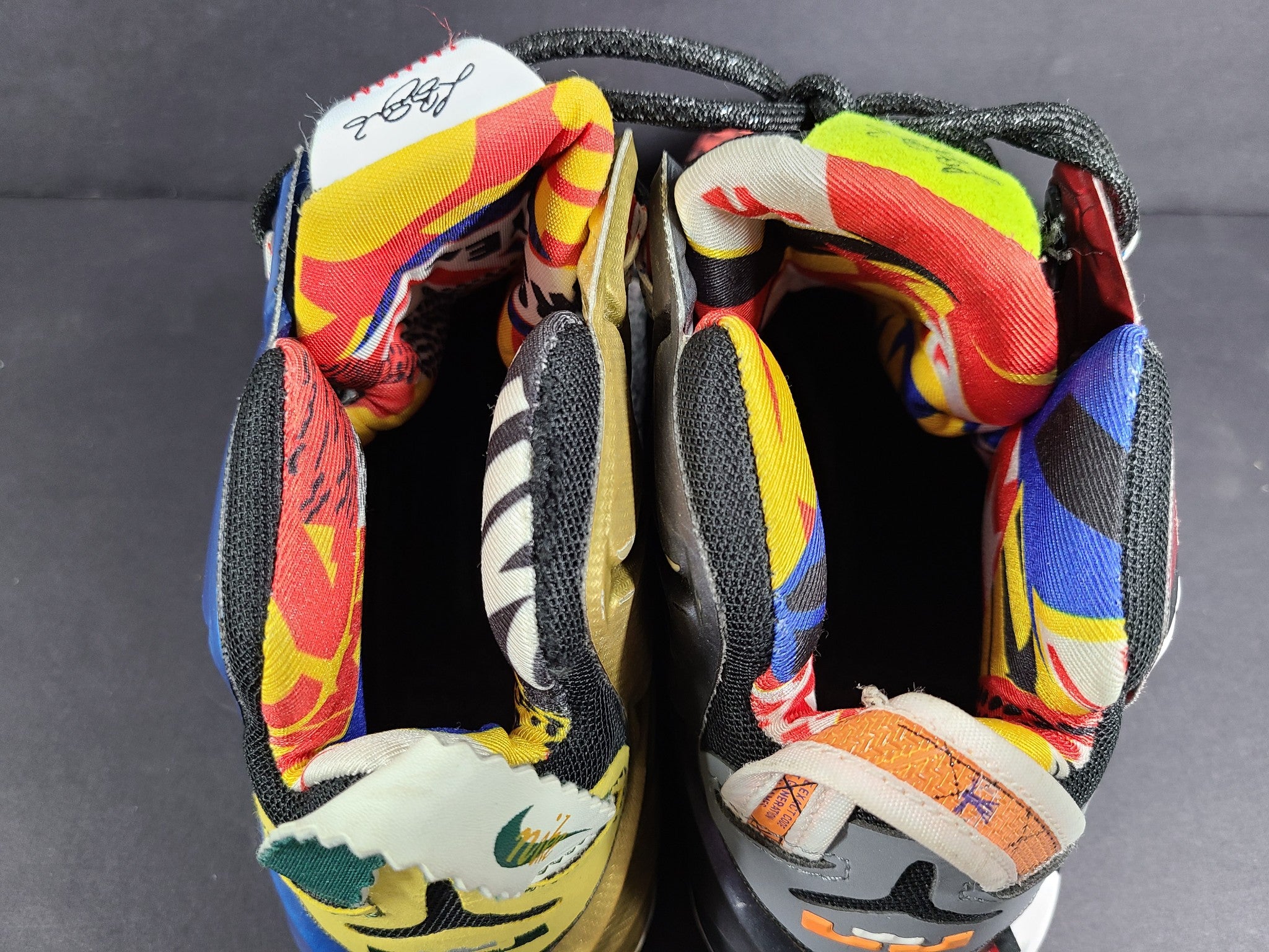 Nike Men's LeBron 12 'What the LeBron' Sneakers 812511-909 Multicolor Sz 8.5