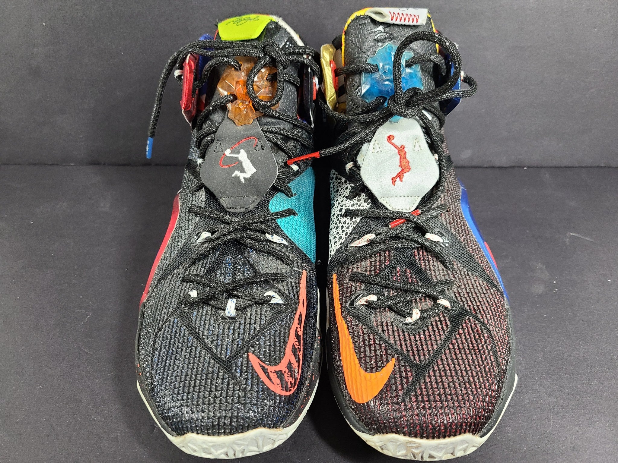 Nike Men's LeBron 12 'What the LeBron' Sneakers 812511-909 Multicolor Sz 8.5